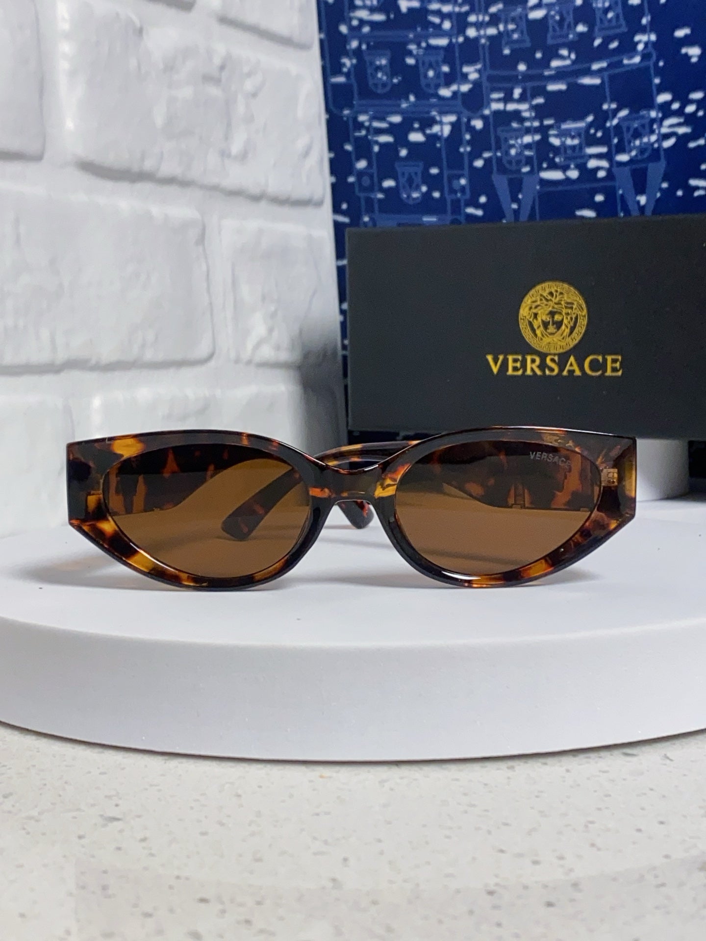 Versace Cat-Eye Brown Lens Sunglasses for Women - detail image 2