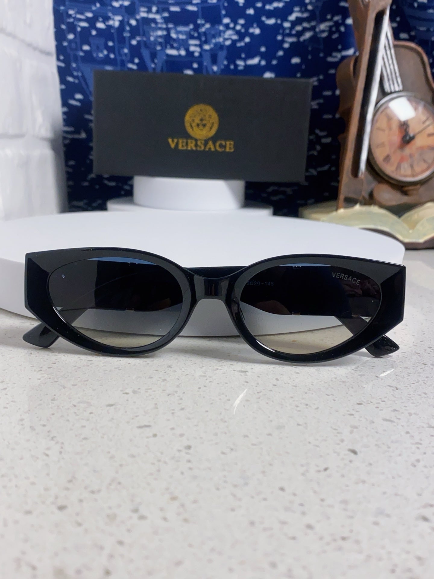 Versace Cat-Eye Silver Lens Sunglasses for Women - 432796 - detail image 9