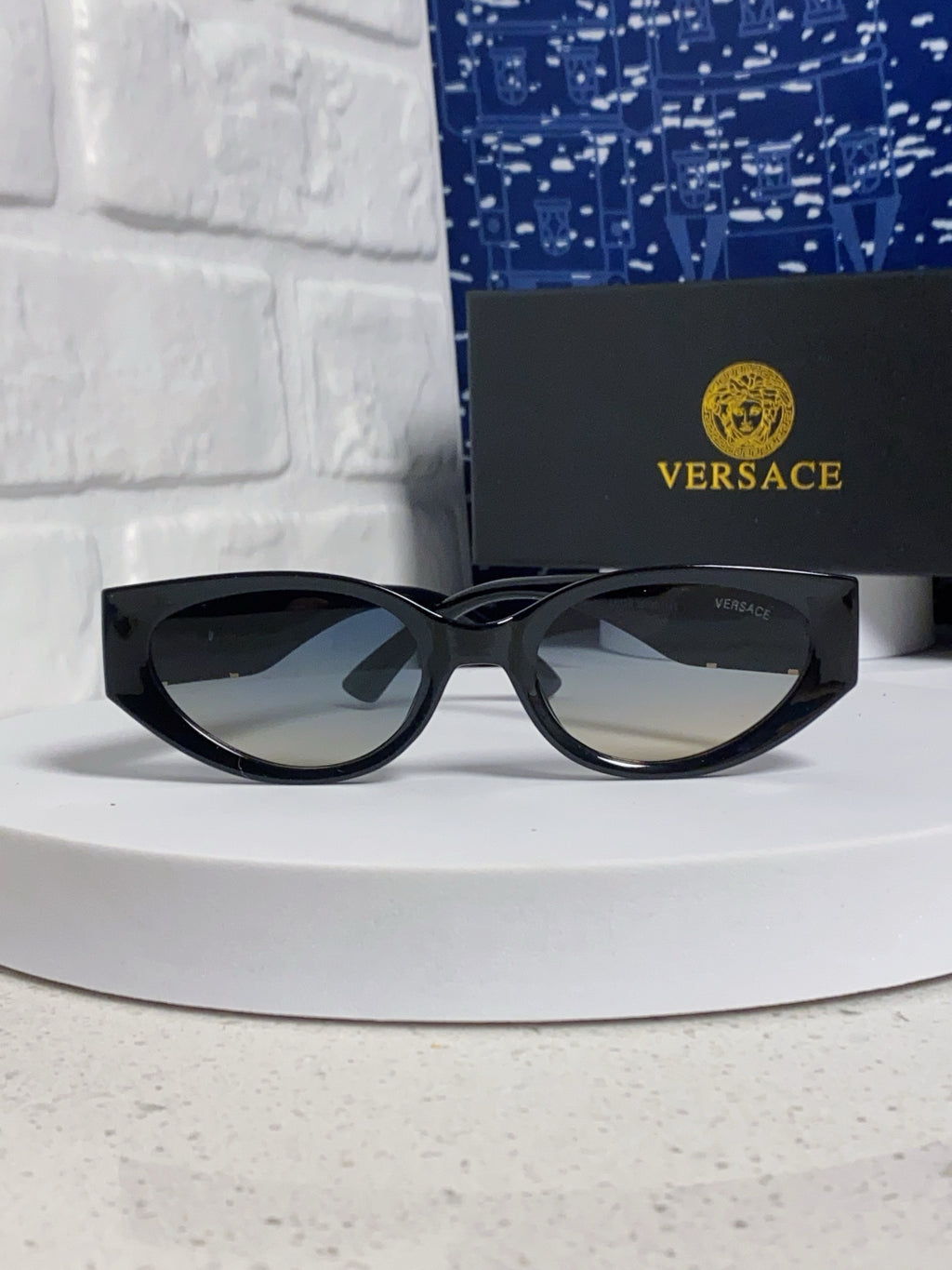 Versace Cat-Eye Silver Lens Sunglasses for Women - 432796 - detail image 2