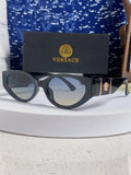 Versace Cat-Eye Silver Lens Sunglasses for Women