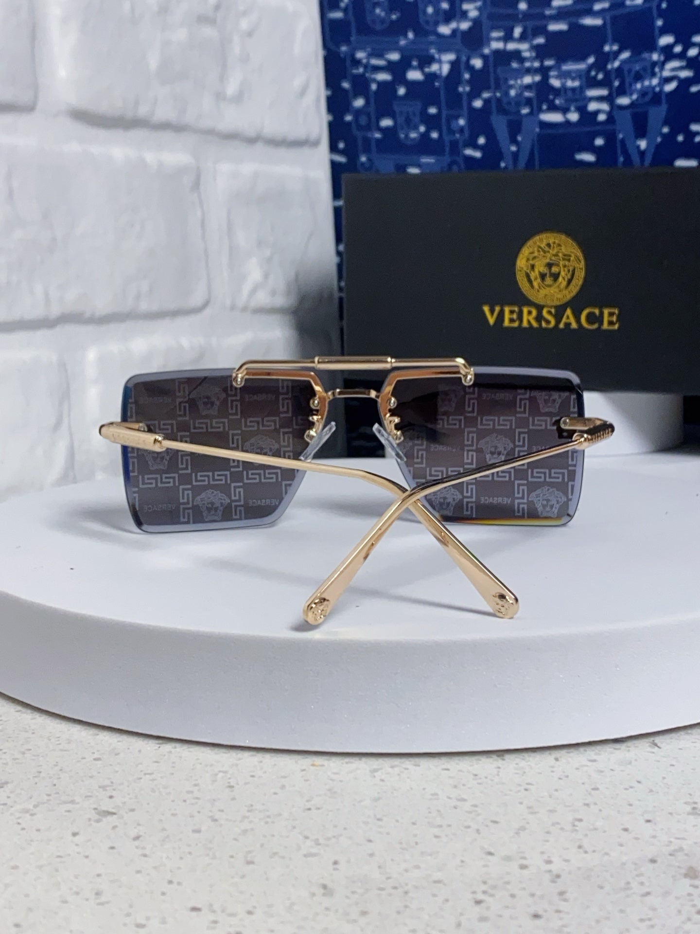 Versace Lightweight Rimless Silver Lens Sunglasses for Men & Women - 487879 - detail image 3