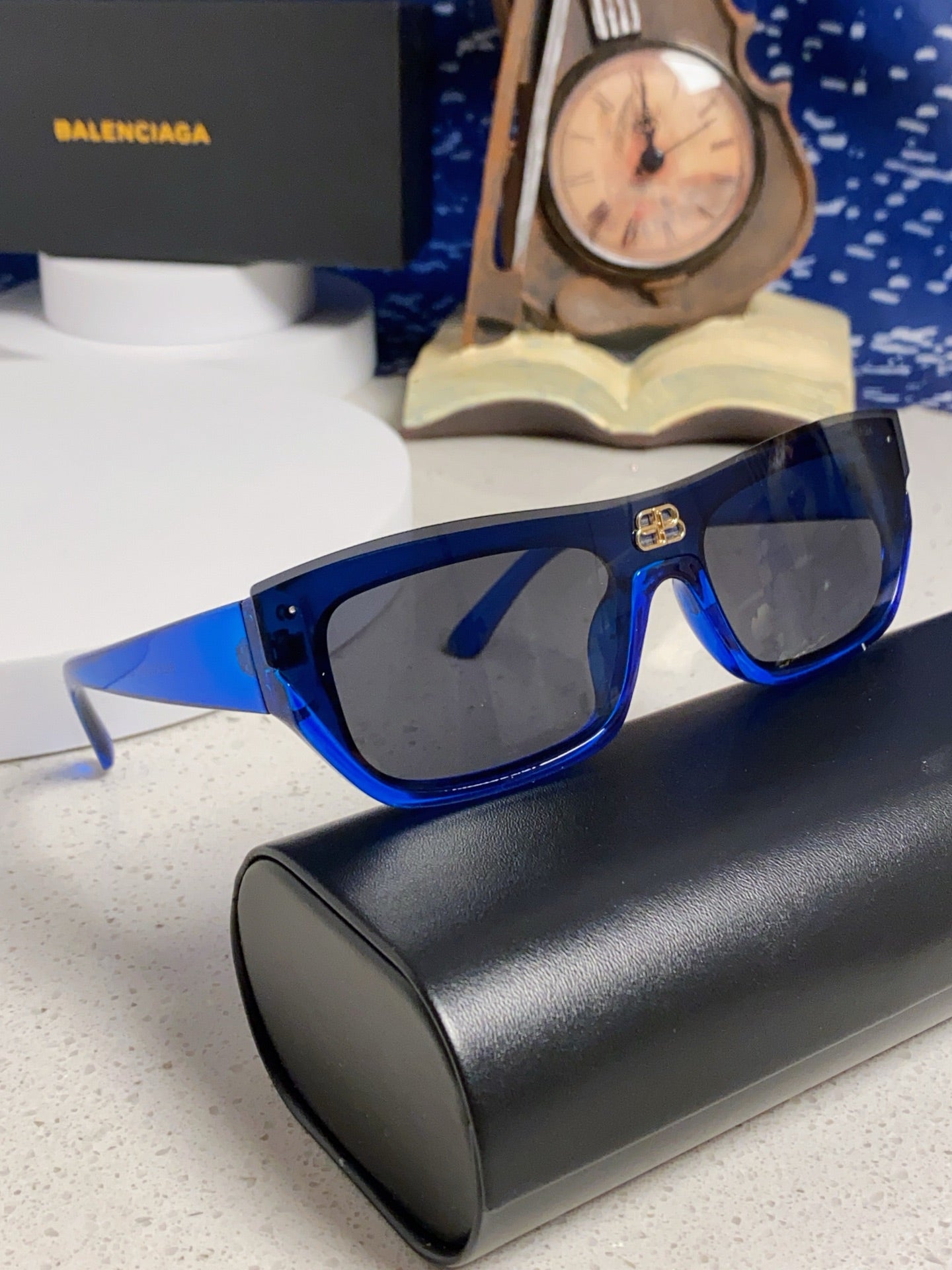 Balenciaga Browline Blue Lens Sunglasses for Men & Women - 358645 - detail image 10