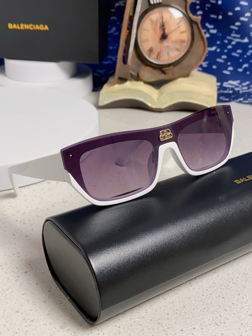 Balenciaga Browline Silver Lens Sunglasses for Men & Women - 358646 - detail image 9