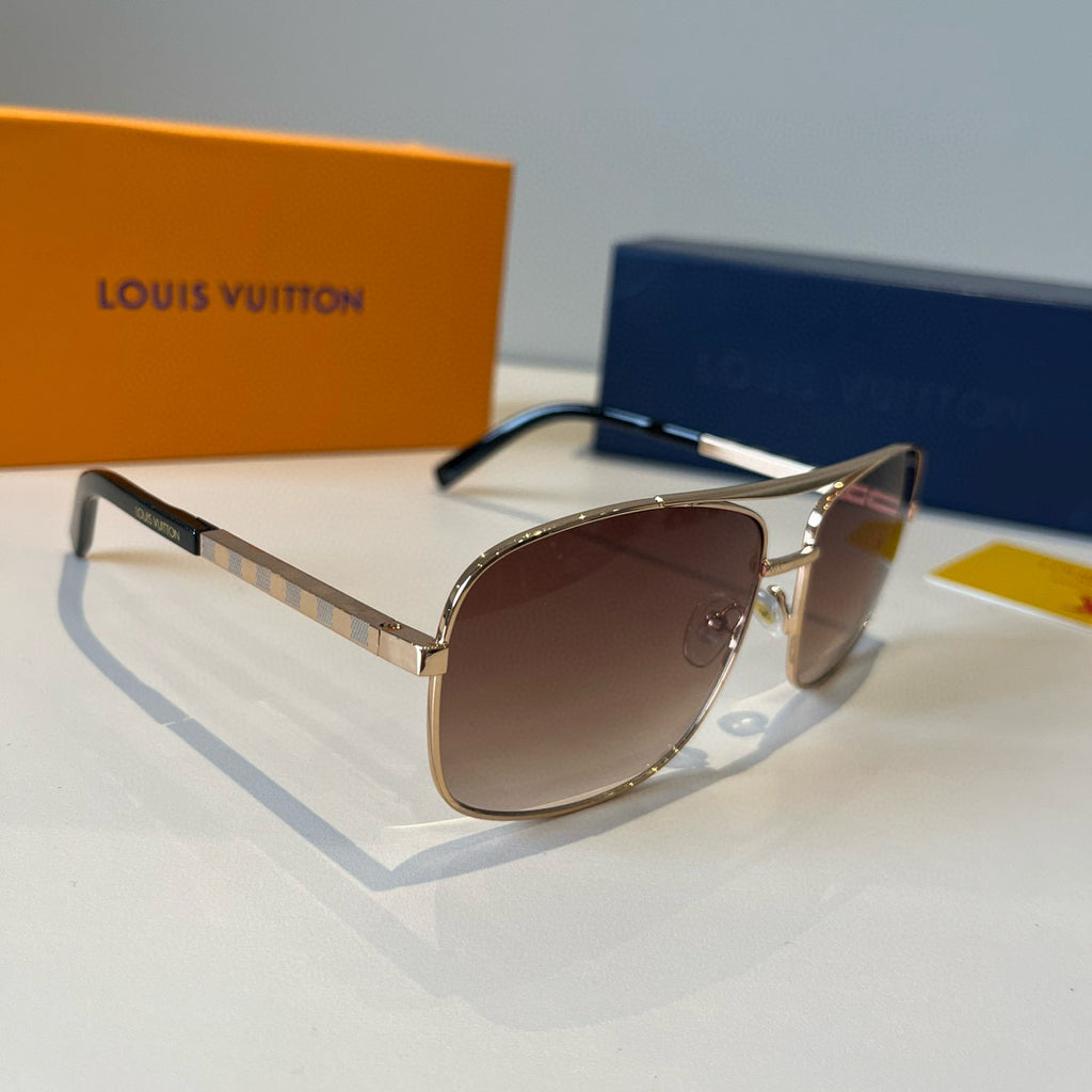 Louis Vuitton Fashion Brown Lens Sunglasses for Men & Women - 381923