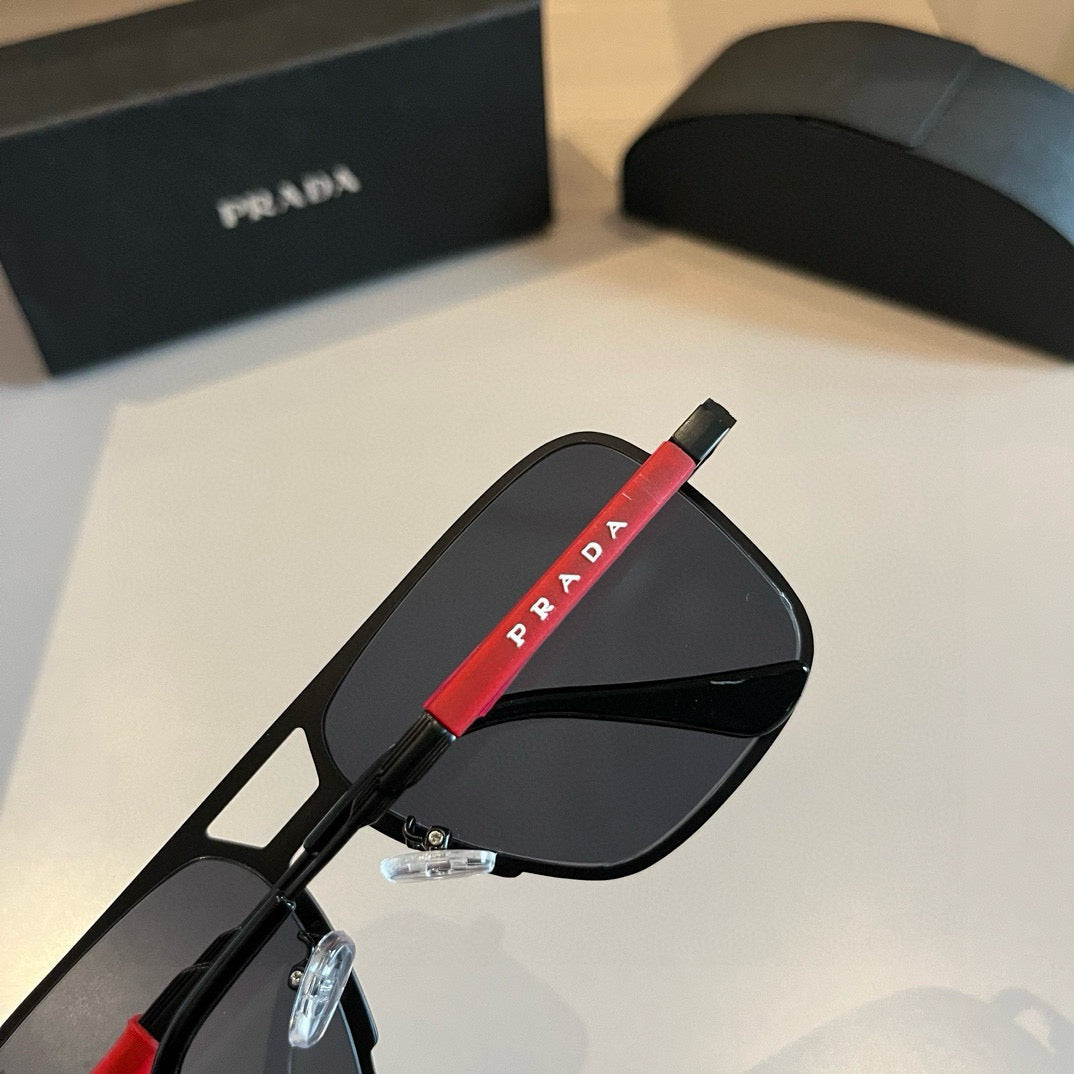Prada Polarized Fashion Gold Lens Sunglasses for Men - 382585 - detail image 8