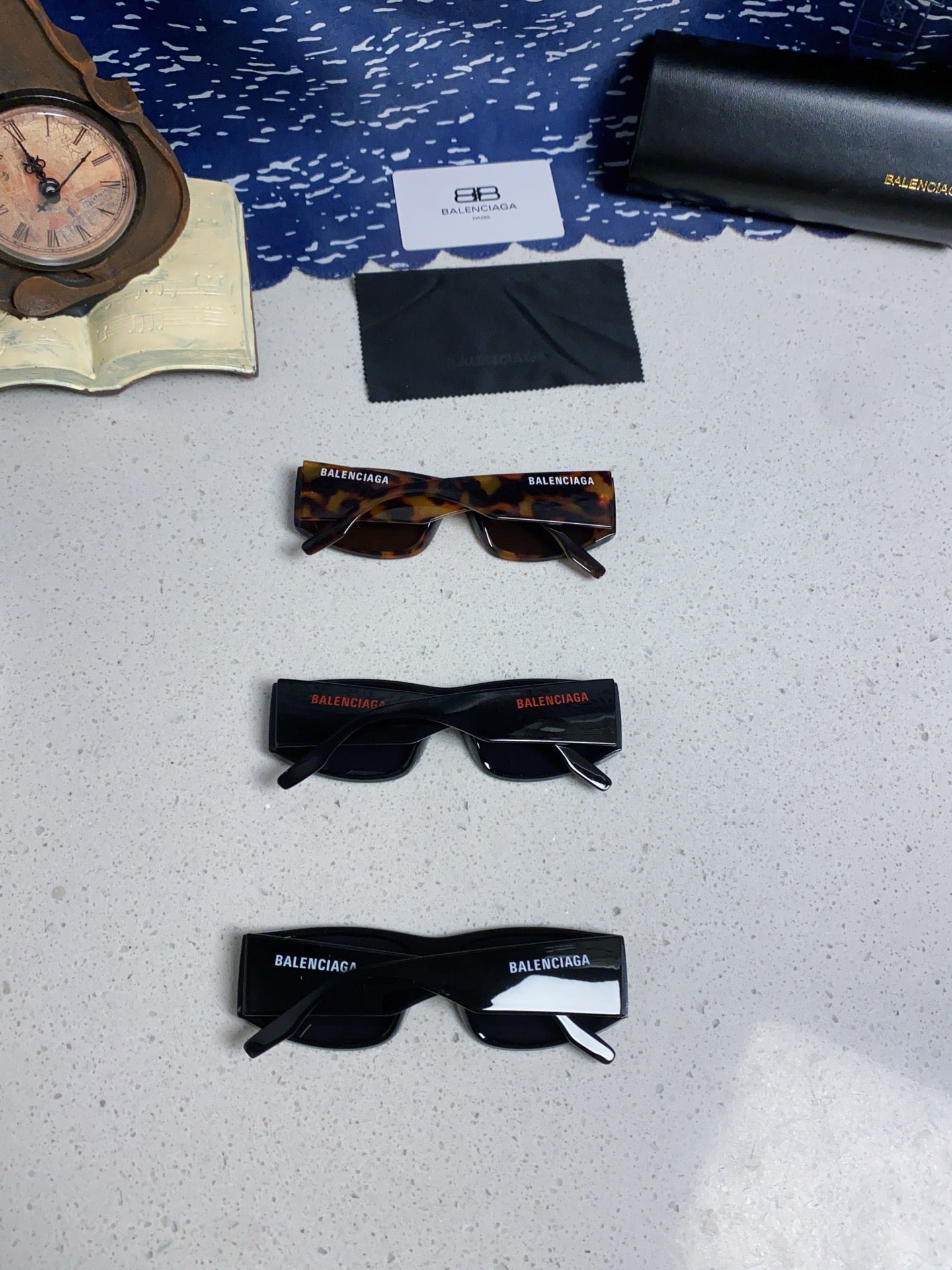 Balenciaga Square Black Lens Sunglasses for Men & Women - 935203 - detail image 10