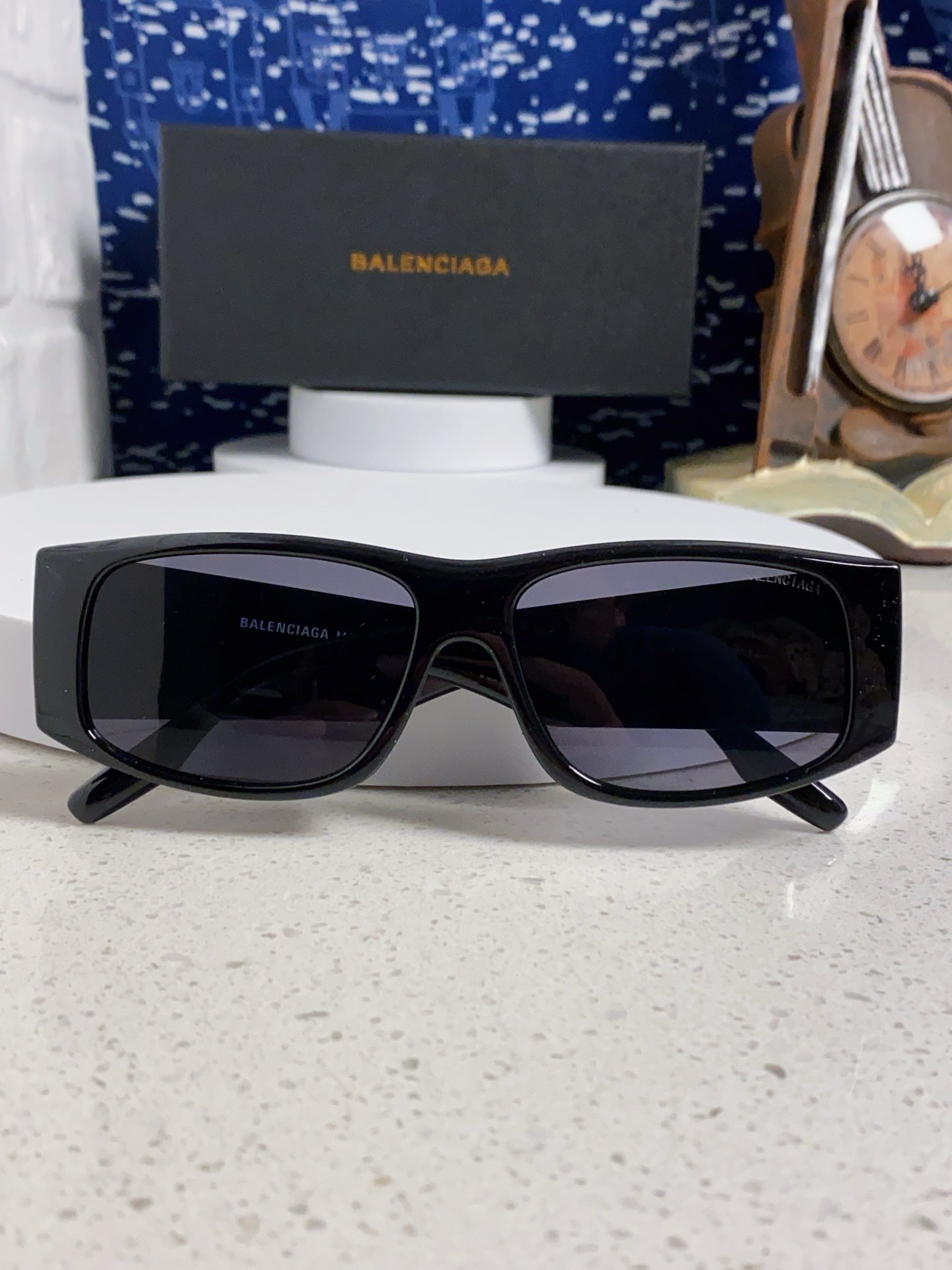 Balenciaga Square Black Lens Sunglasses for Men & Women - 935204 - detail image 8