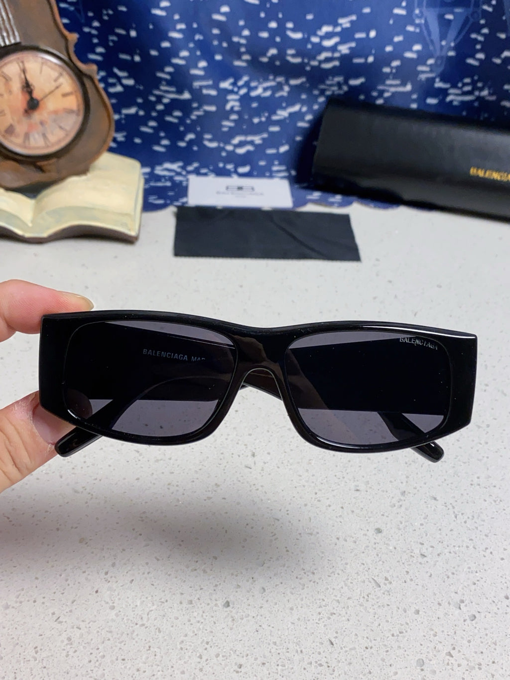 Balenciaga Square Black Lens Sunglasses for Men & Women - 935204 - detail image 3