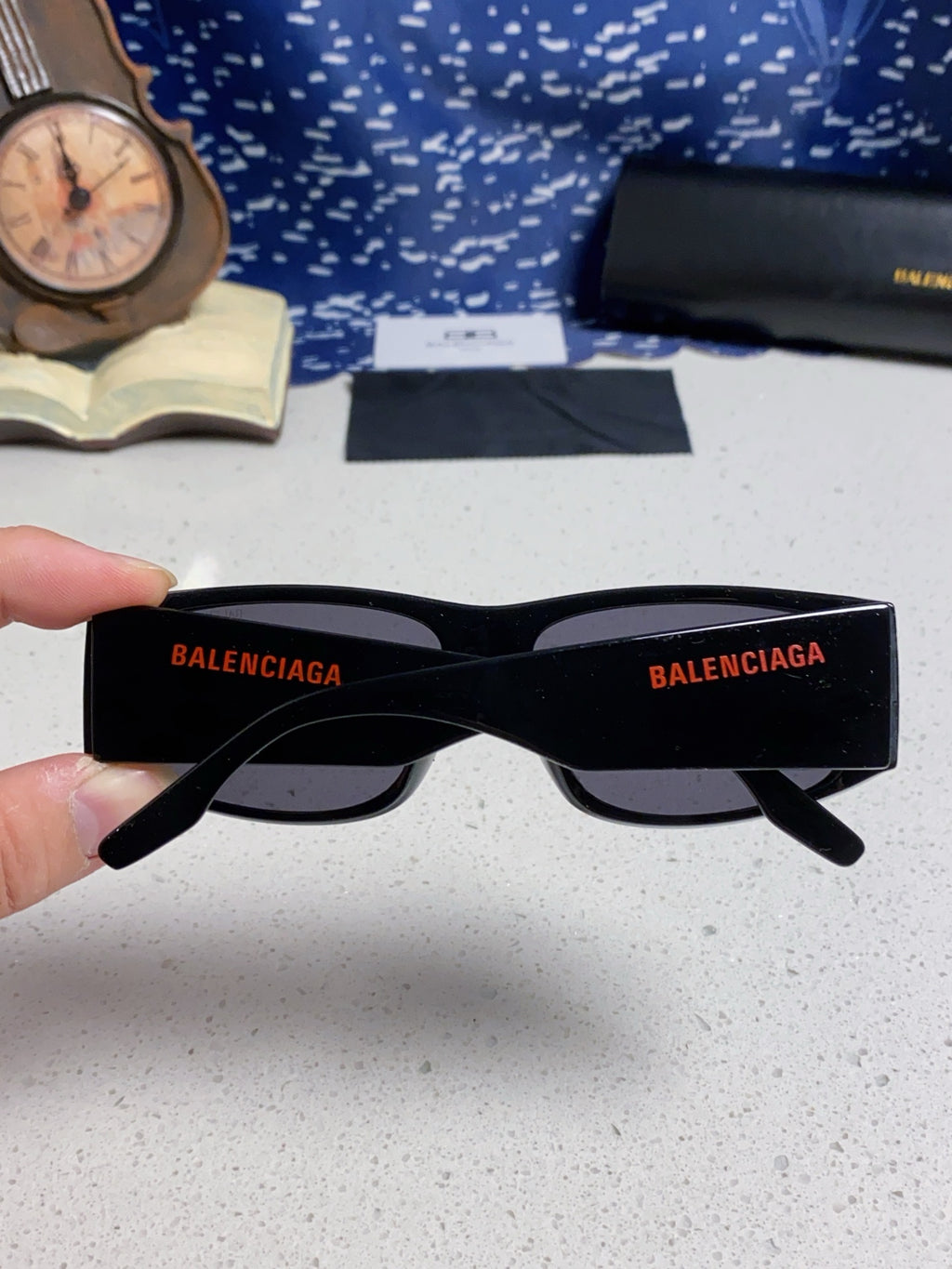 Balenciaga Square Black Lens Sunglasses for Men & Women - 372345 - detail image 4