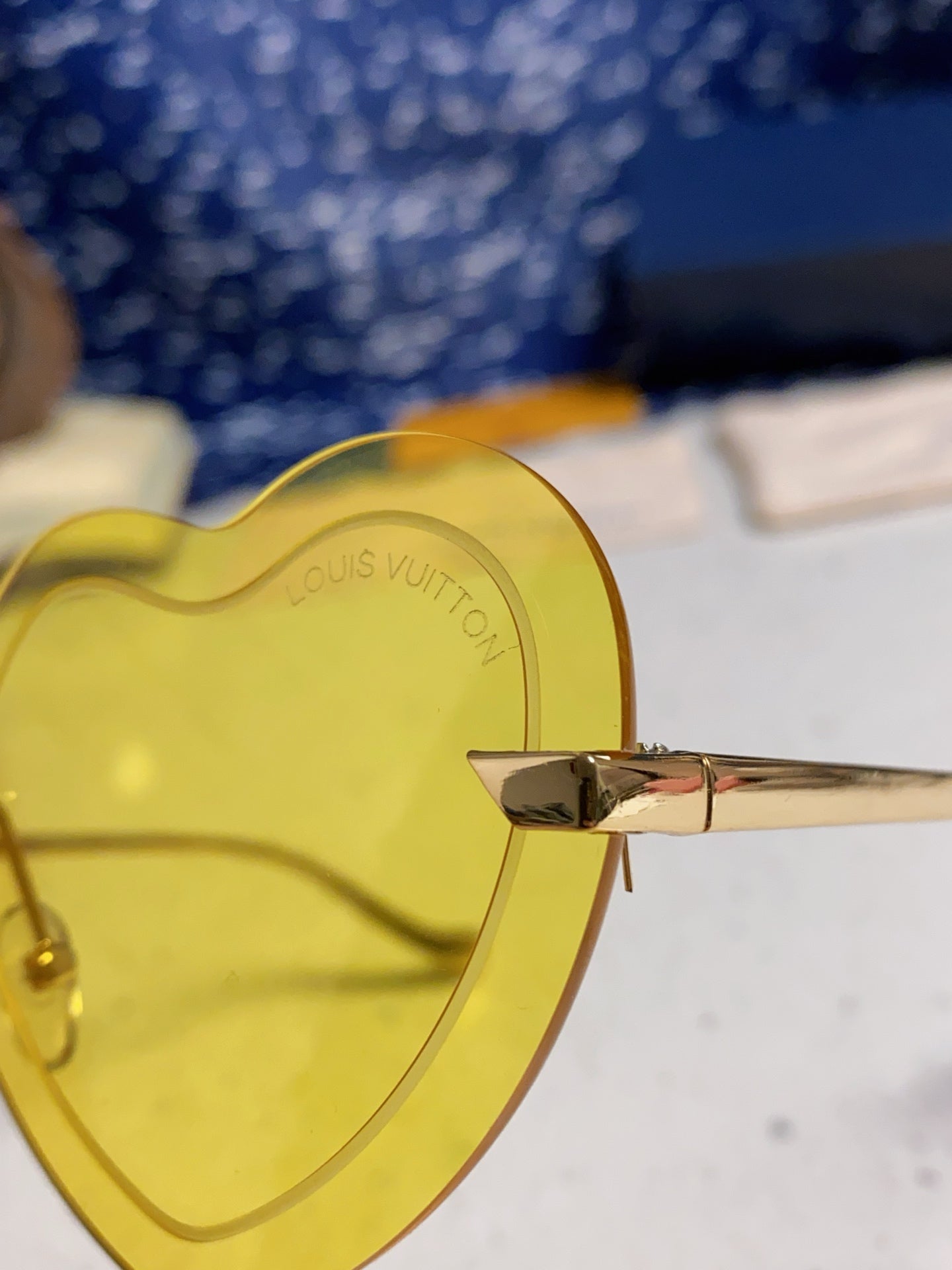 Louis Vuitton Lightweight Rimless Yellow Lens Sunglasses for Women - detail image 7