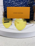 Louis Vuitton Lightweight Rimless Yellow Lens Sunglasses for Women