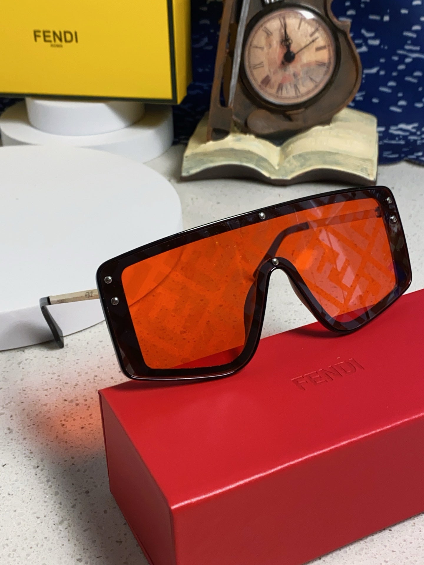 Fendi Fashion Red Lens Sunglasses for Men & Women - 383040 - detail image 8