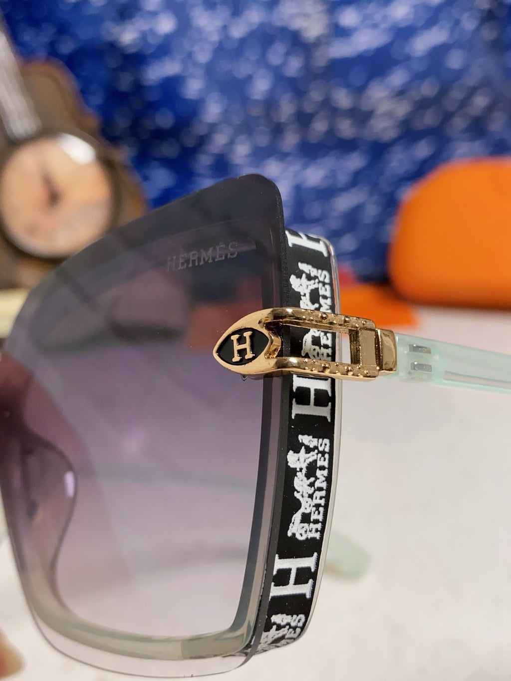 Hermès Square Silver Lens Sunglasses for Men & Women - 466429 - detail image 7