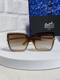 Hermès Square Brown Lens Sunglasses for Men & Women - 466430