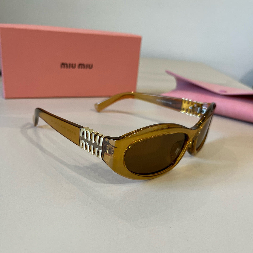 Miu Miu Cat-Eye Brown Lens Sunglasses for Men & Women - 399183