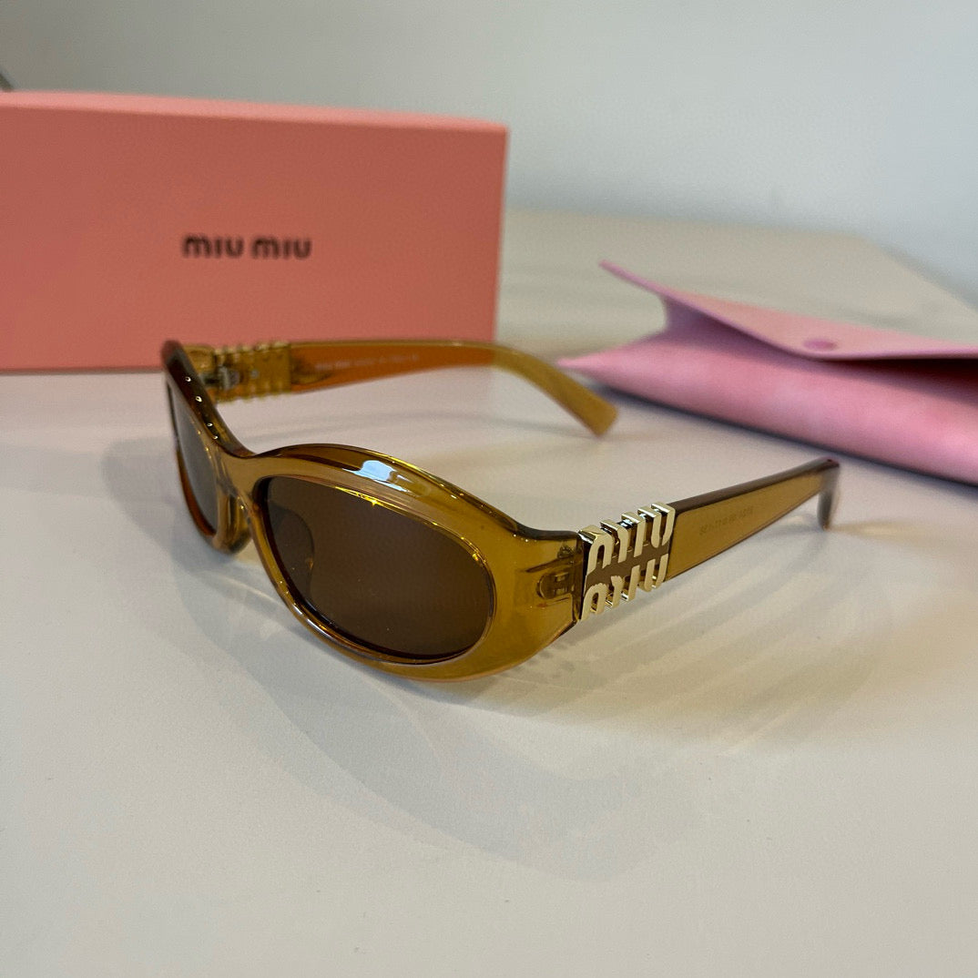 Miu Miu Cat-Eye Brown Lens Sunglasses for Men & Women - 399183 - detail image 3