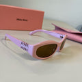 Miu Miu Cat-Eye Brown Lens Sunglasses for Men & Women - 399185