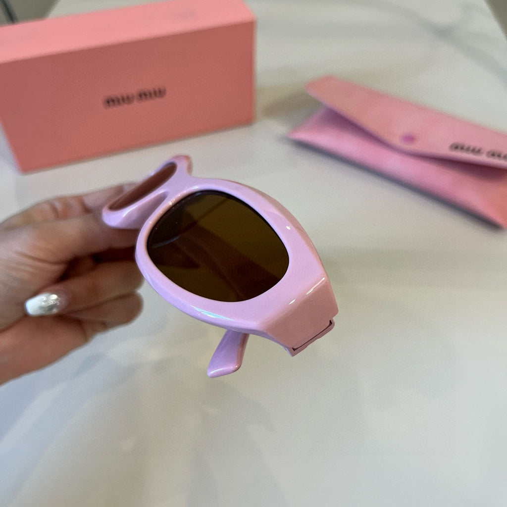 Miu Miu Cat-Eye Brown Lens Sunglasses for Men & Women - 399185 - detail image 5
