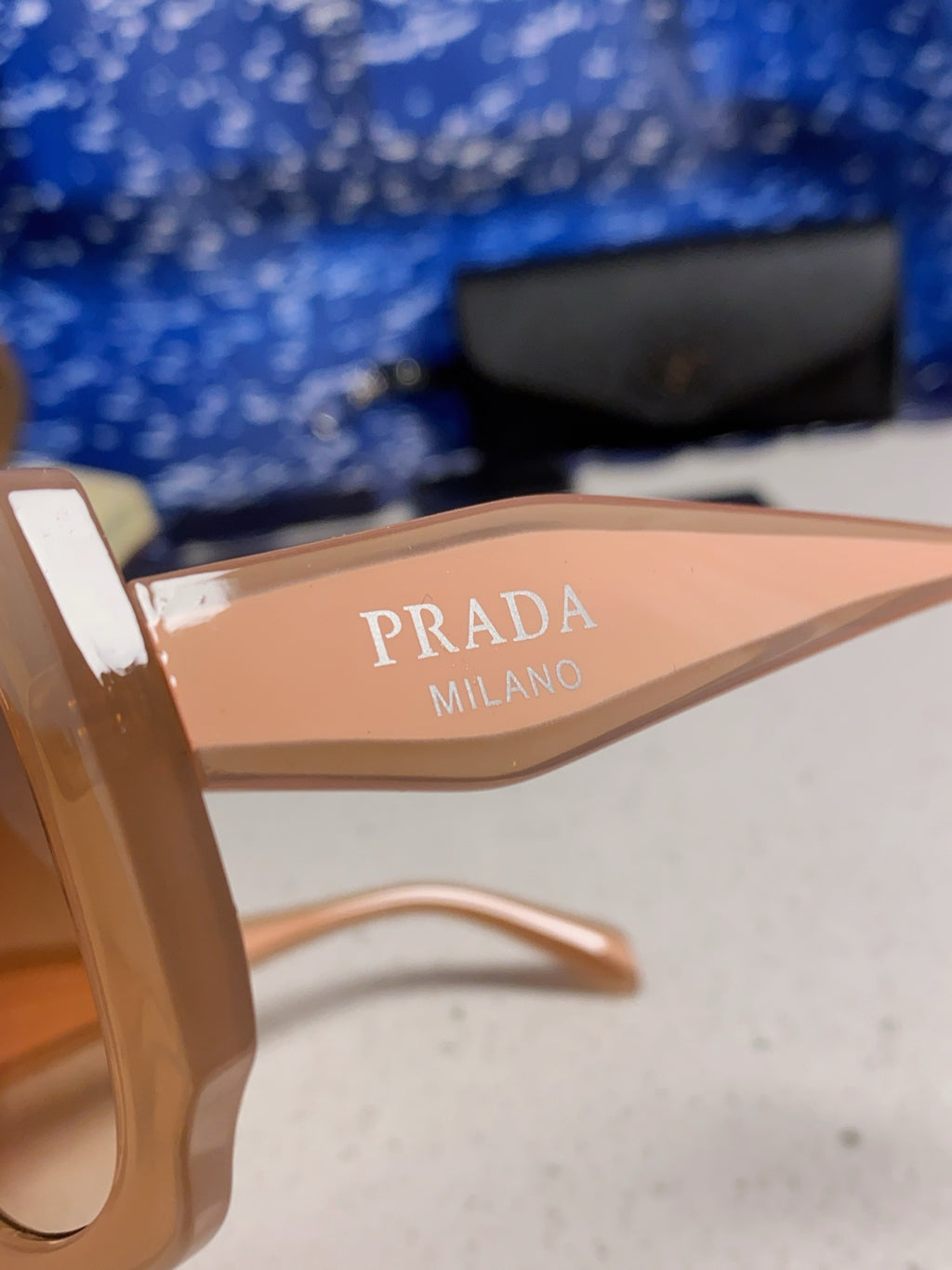 Prada 16YSF Acetate Fashion Gold Lens Sunglasses for Men & Women - 867152 - detail image 7