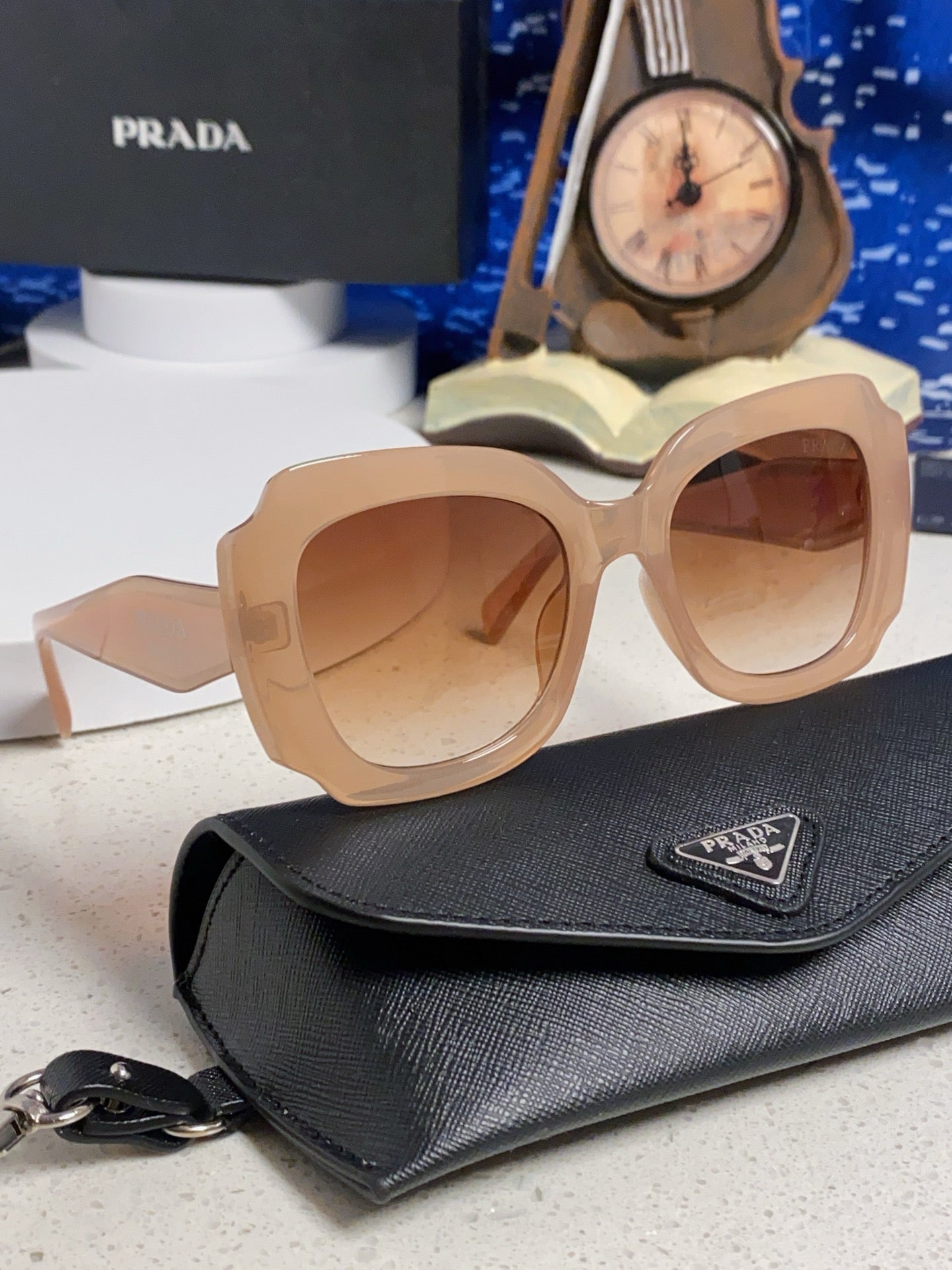 Prada 16YSF Acetate Fashion Gold Lens Sunglasses for Men & Women - 867152 - detail image 10