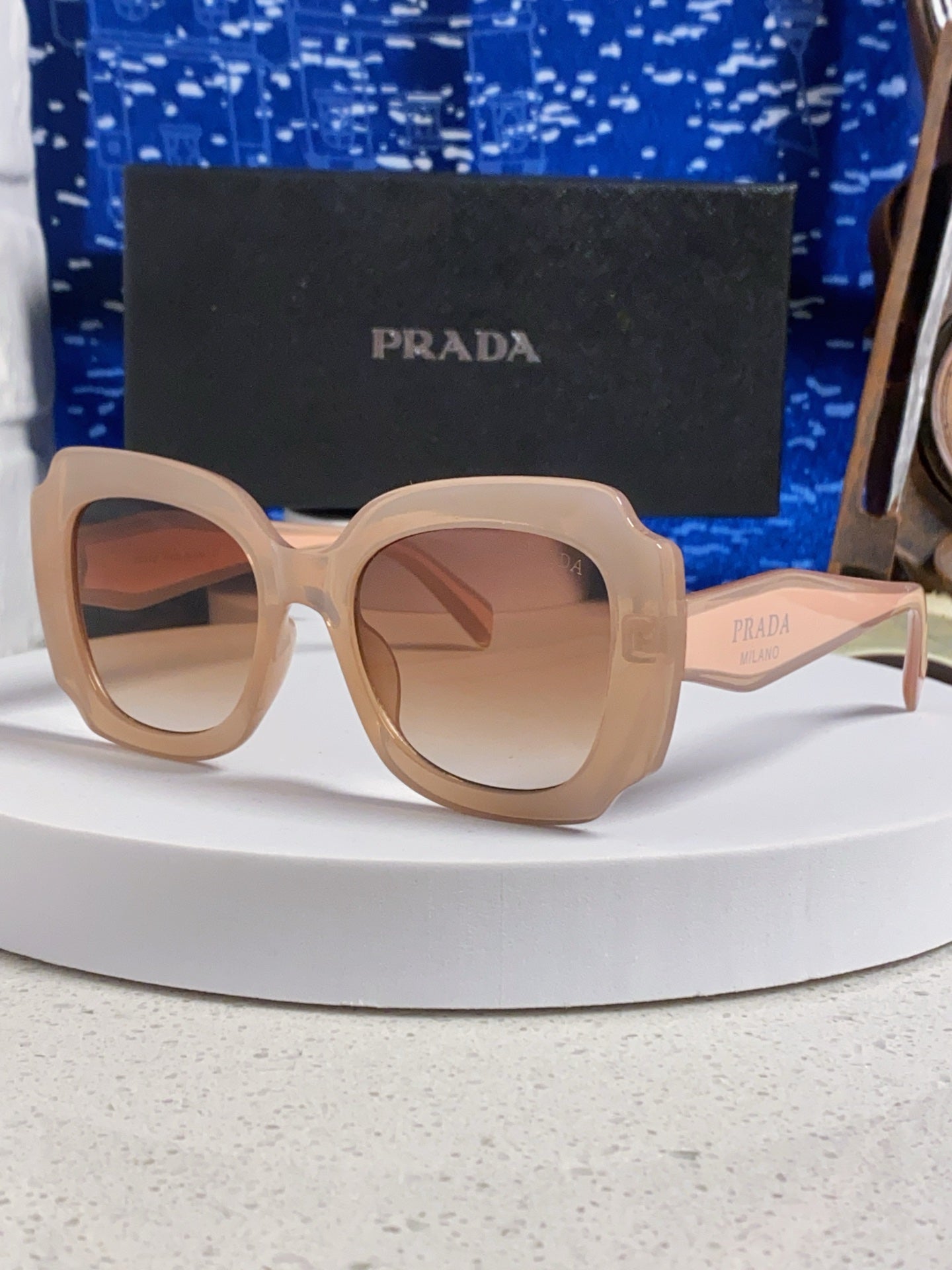 Prada 16YSF Acetate Fashion Gold Lens Sunglasses for Men & Women - 867152