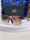 Hermès Lightweight Rimless Red Lens Sunglasses for Women