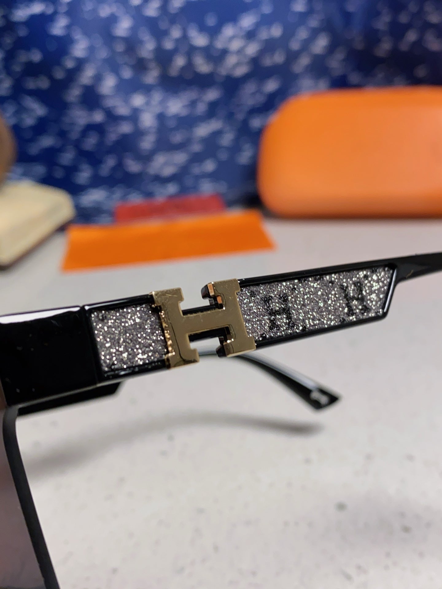 Hermès Lightweight Rimless Gold Lens Sunglasses for Women - detail image 6
