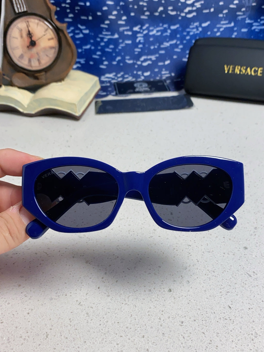 Versace Fashion Blue Lens Sunglasses for Women - detail image 4