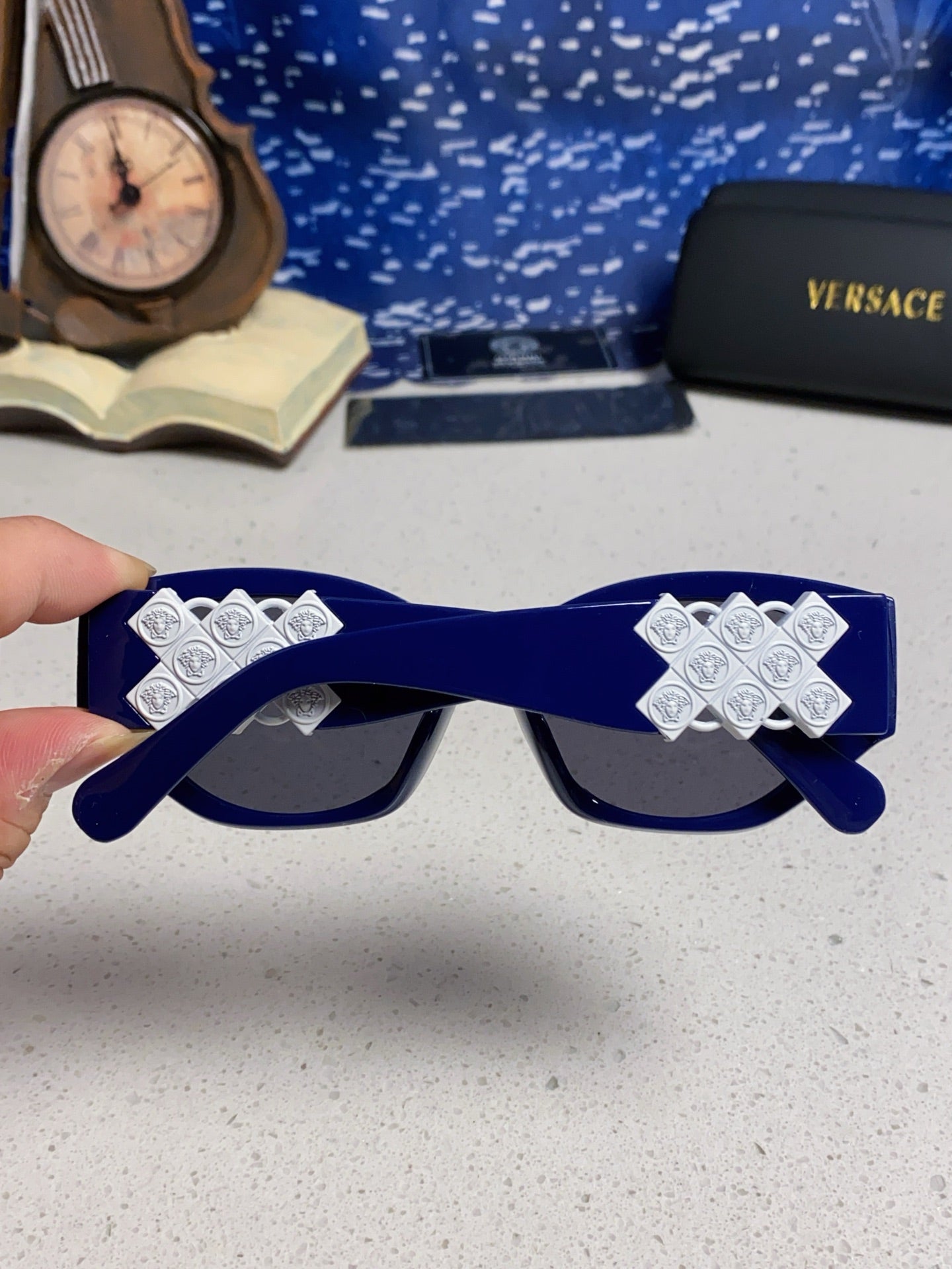 Versace Fashion Blue Lens Sunglasses for Women - detail image 5