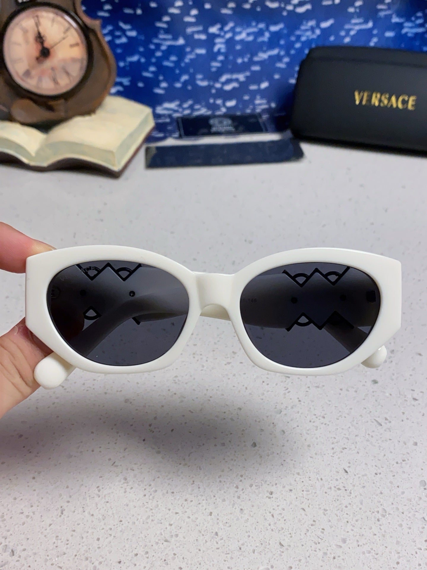 Versace Fashion Silver Lens Sunglasses for Women - detail image 4