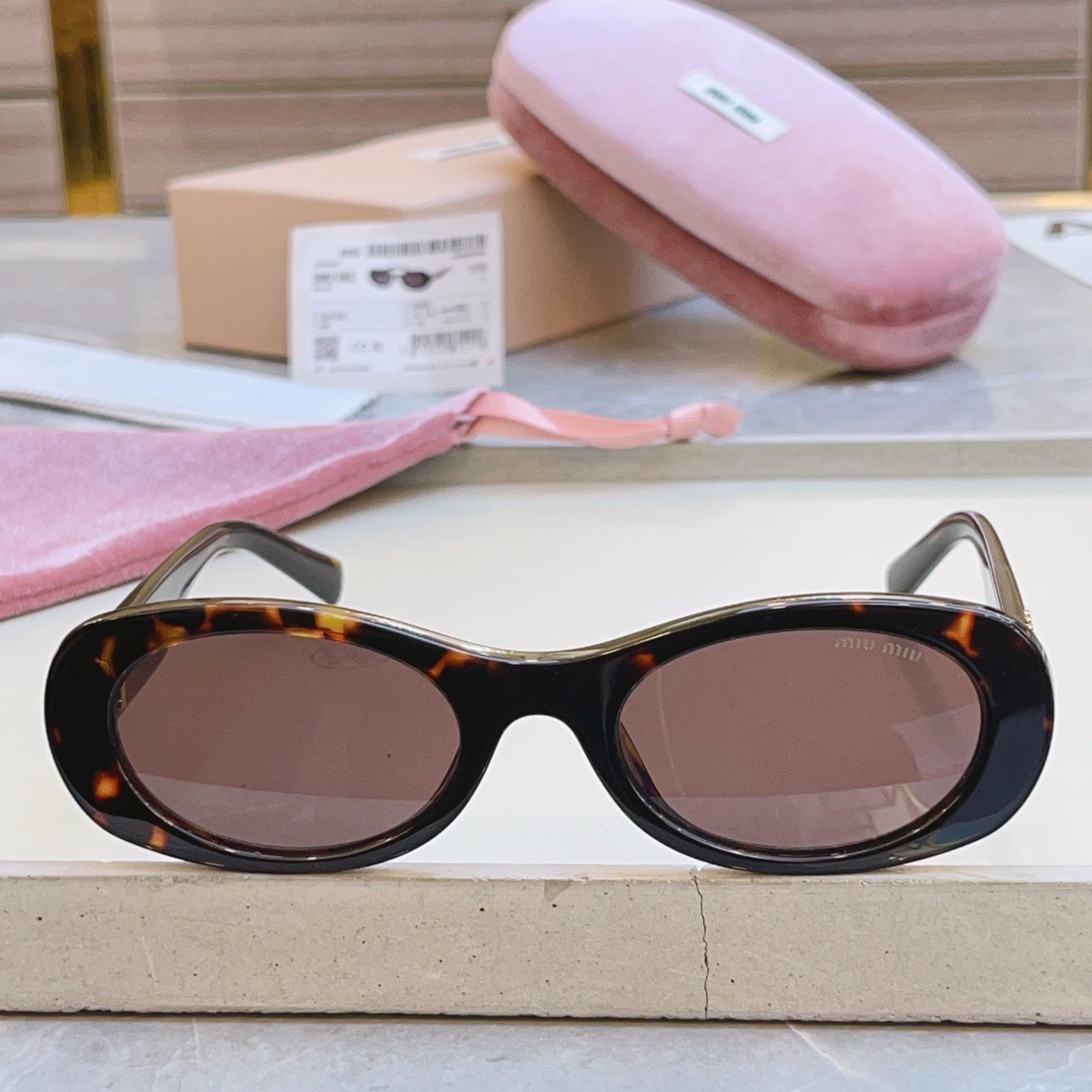 Miu Miu Fashion Black Lens Sunglasses for Men & Women - 487684 - detail image 7