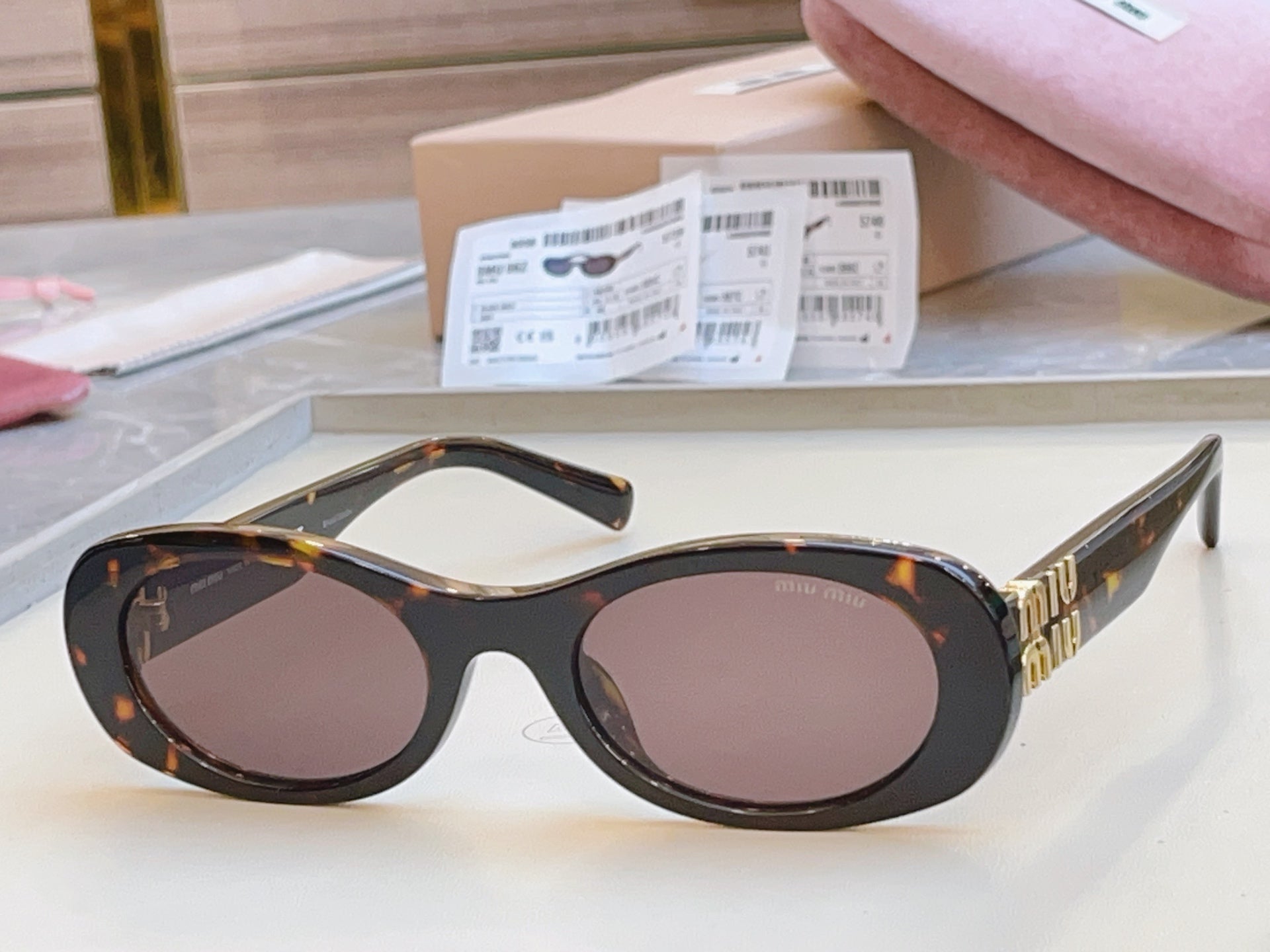 Miu Miu Fashion Black Lens Sunglasses for Men & Women - 487684 - detail image 2