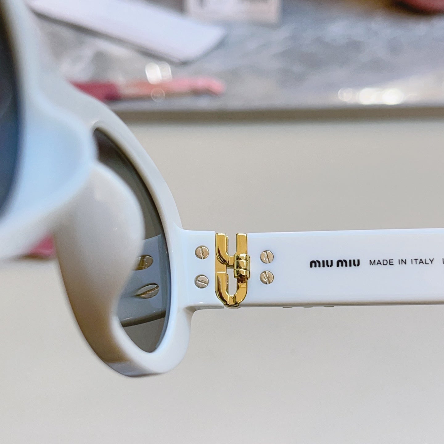 Miu Miu Fashion Silver Lens Sunglasses for Men & Women - detail image 6