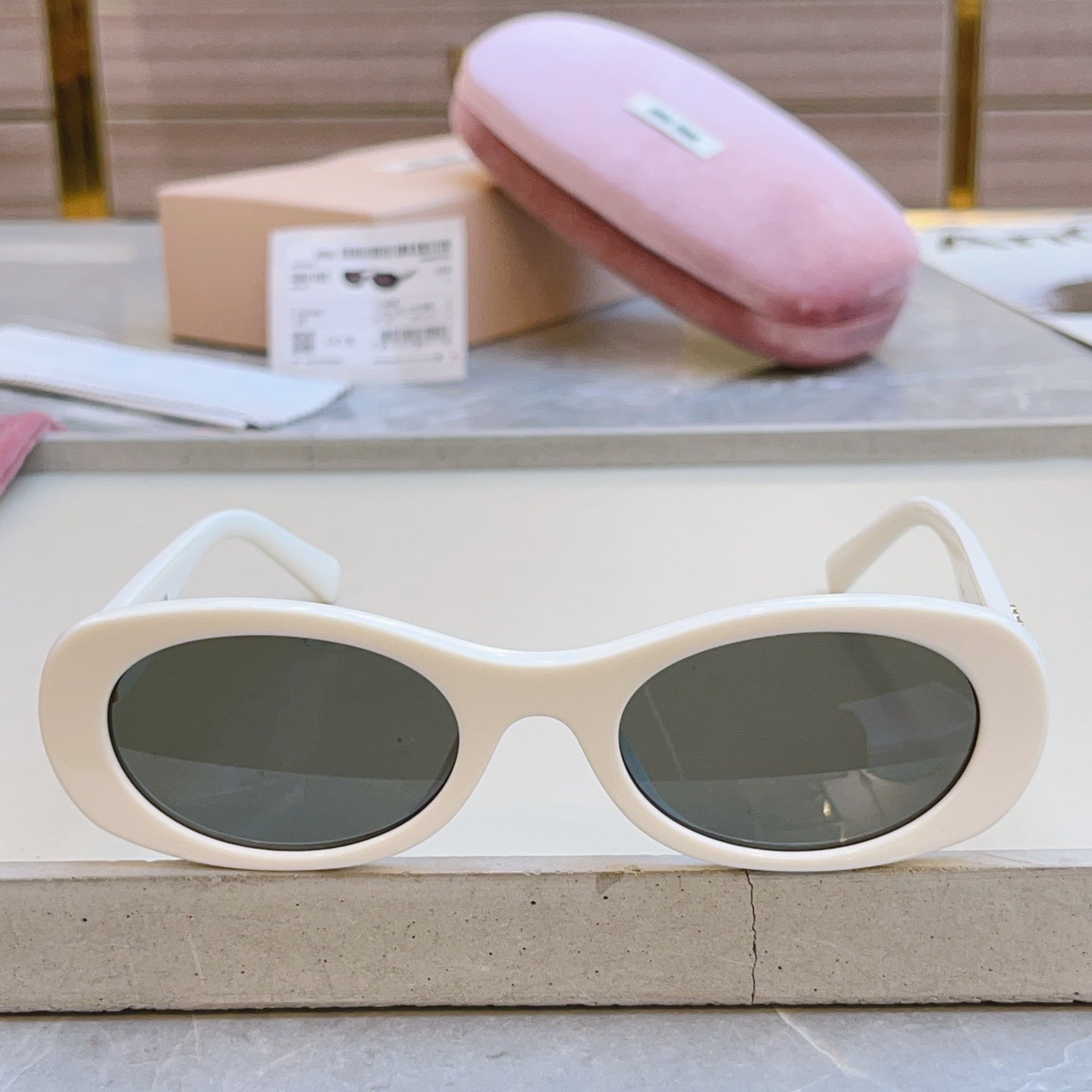 Miu Miu Fashion Silver Lens Sunglasses for Men & Women - detail image 8