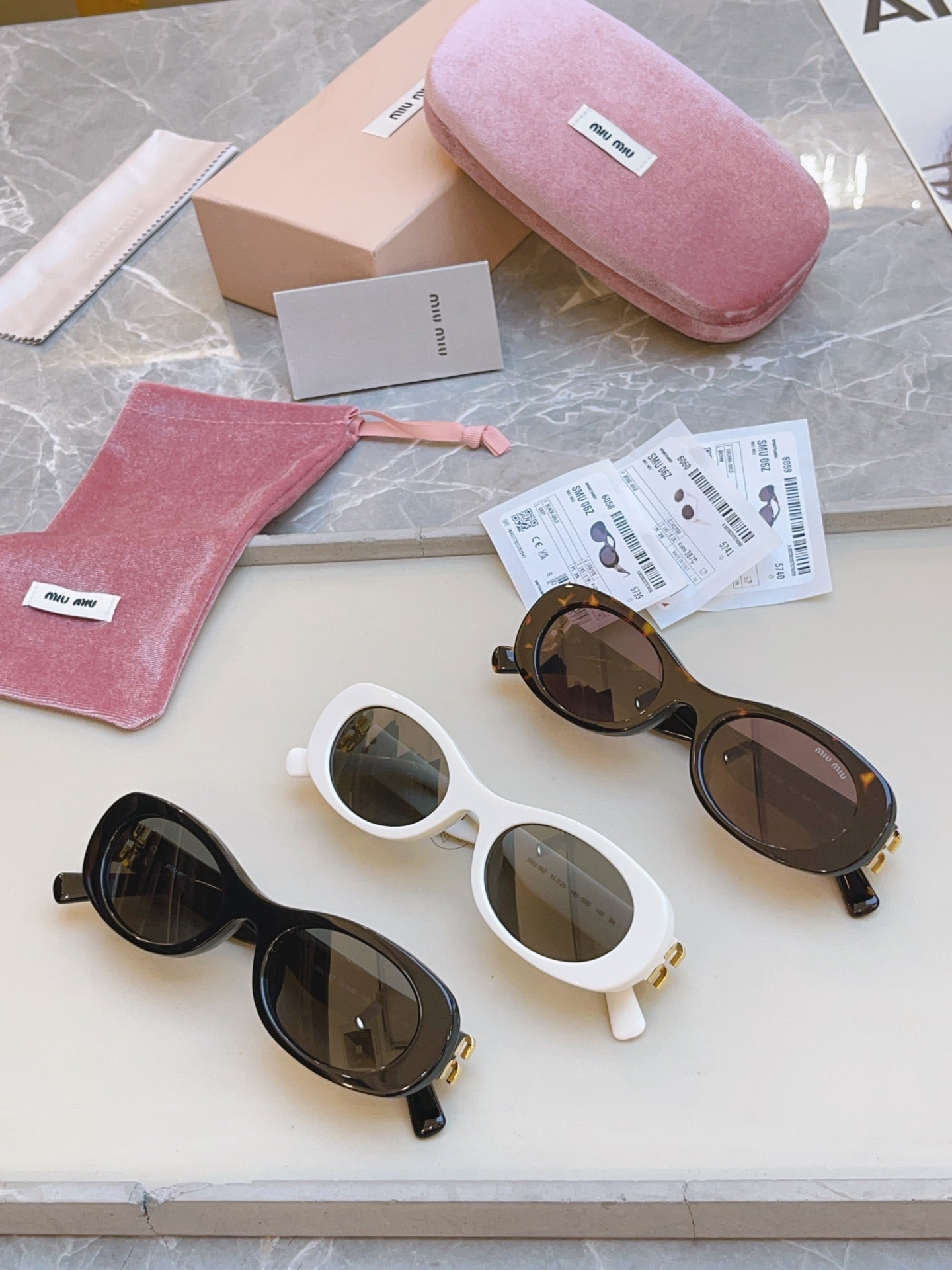 Miu Miu Fashion Black Lens Sunglasses for Men & Women - detail image 9