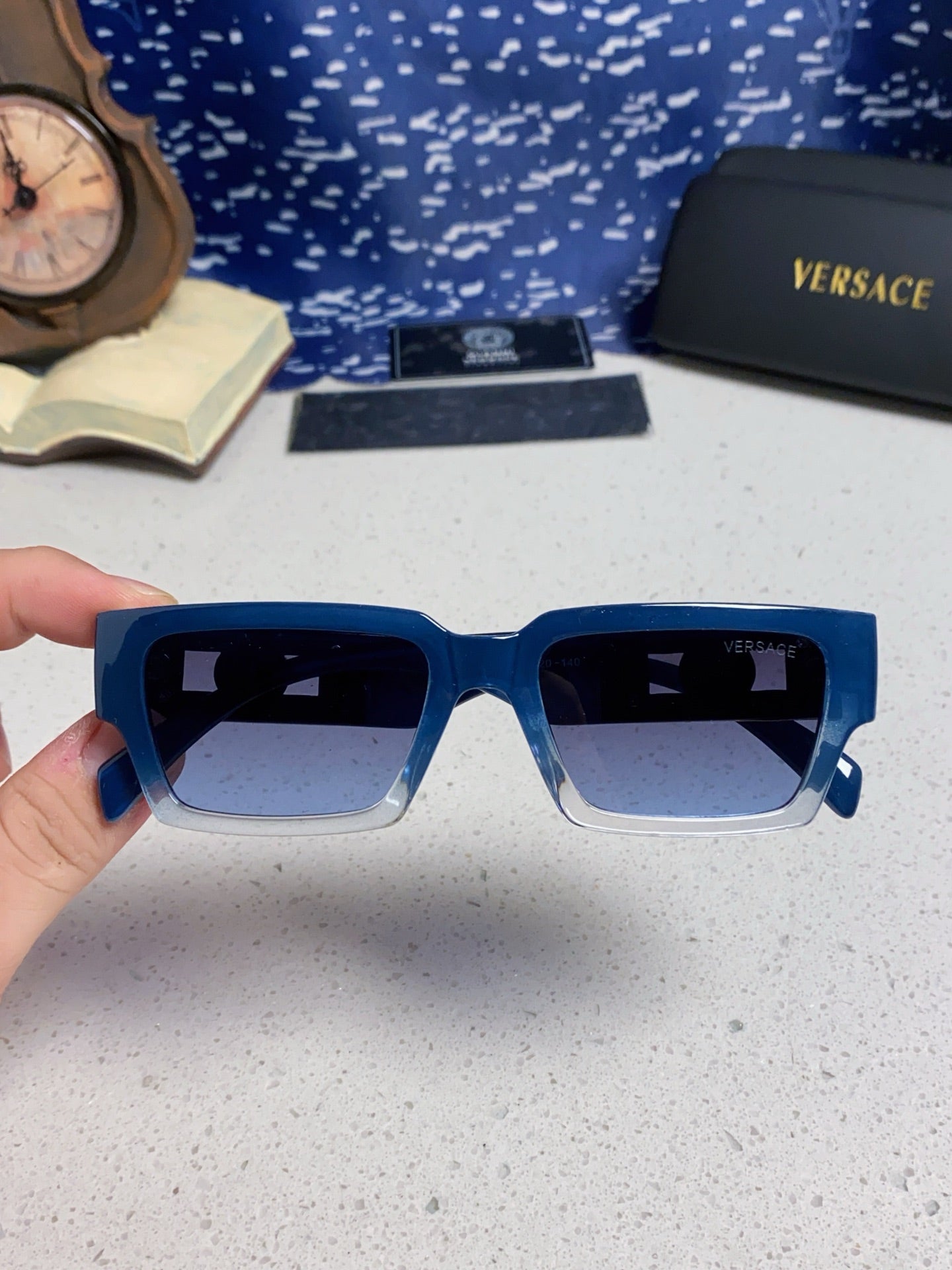 Versace Fashion Blue Lens Sunglasses for Men & Women - 432767 - detail image 4