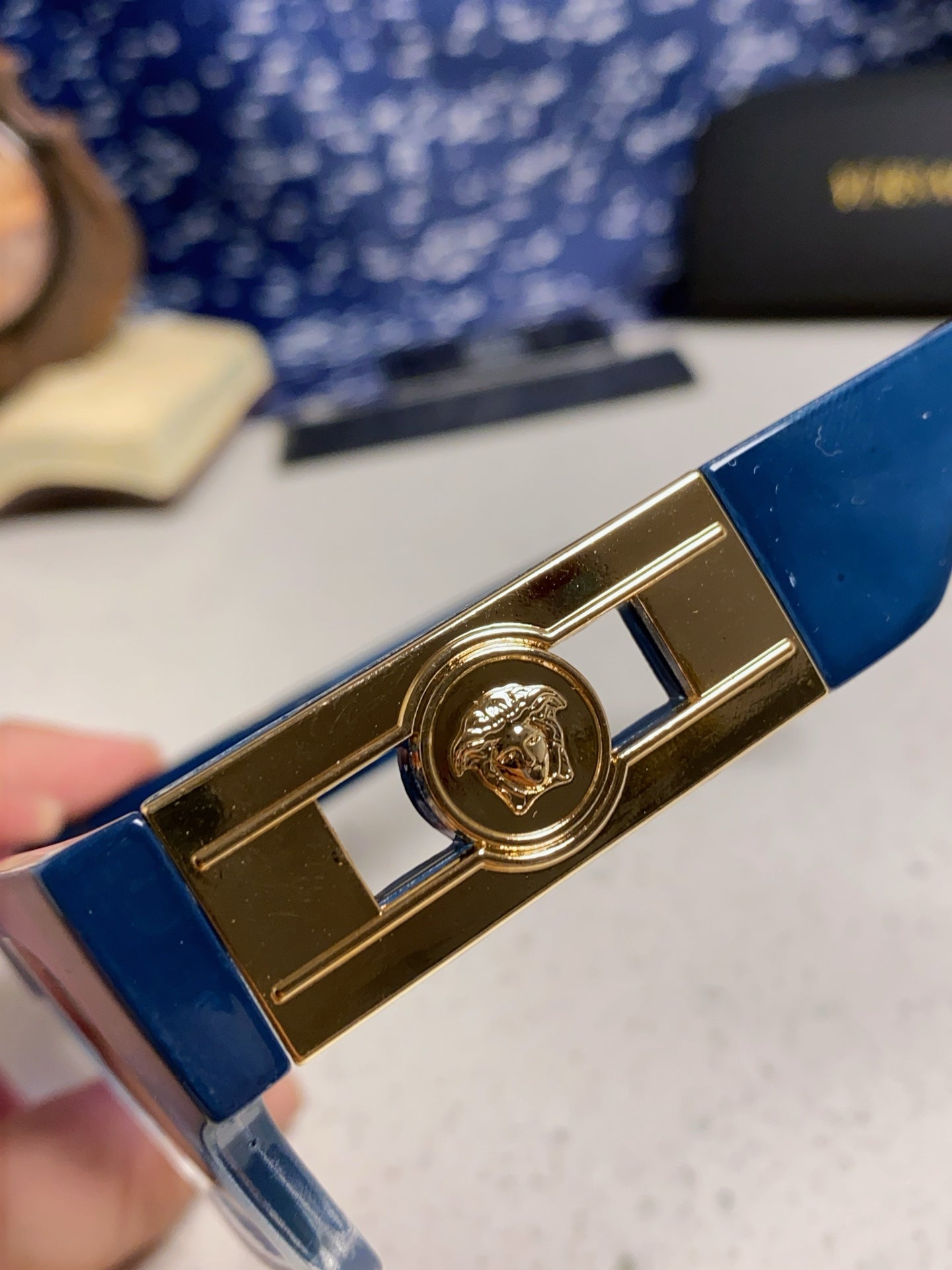 Versace Fashion Blue Lens Sunglasses for Men & Women - 487795 - detail image 7