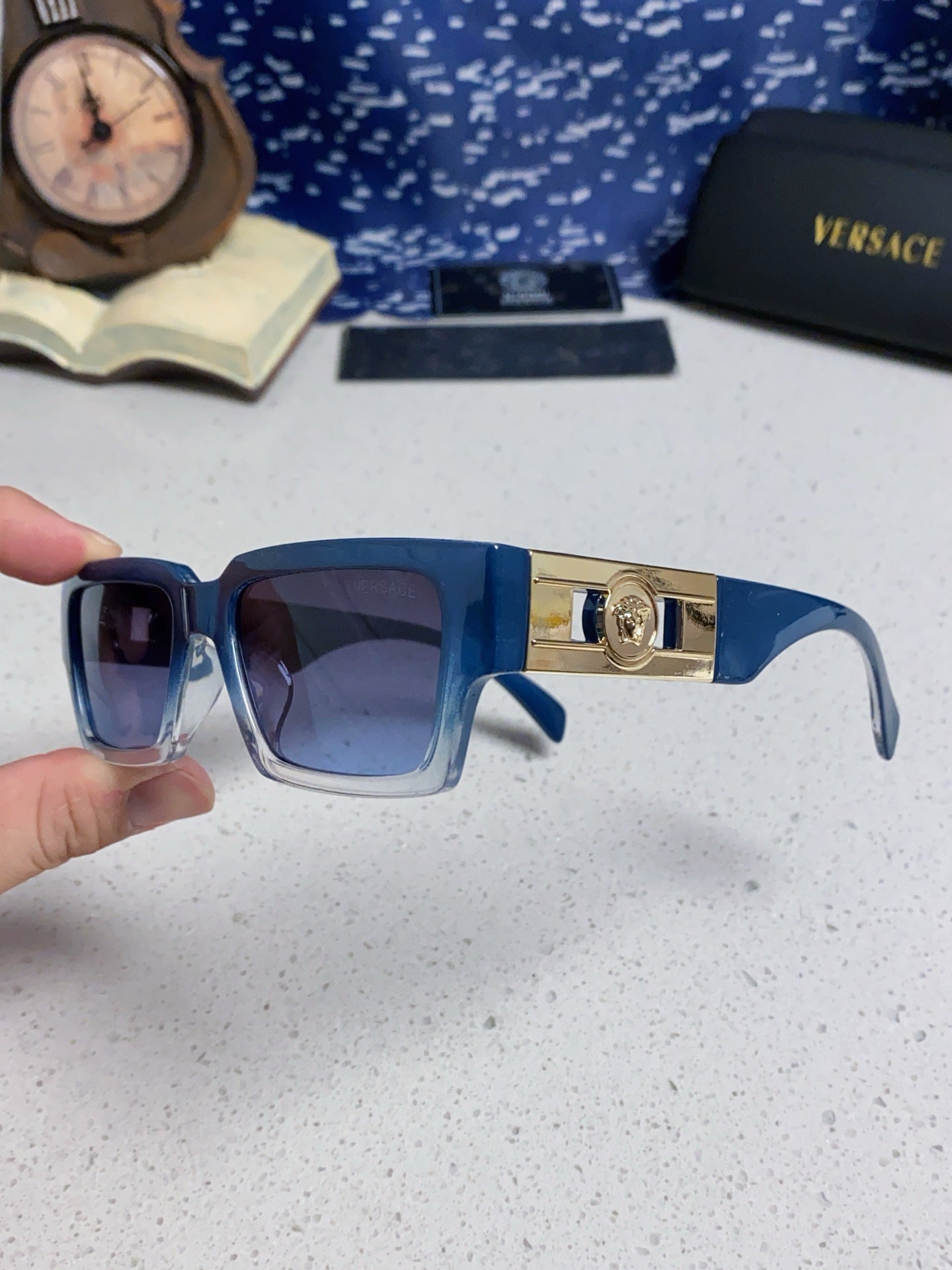 Versace Fashion Blue Lens Sunglasses for Men & Women - 487795 - detail image 6