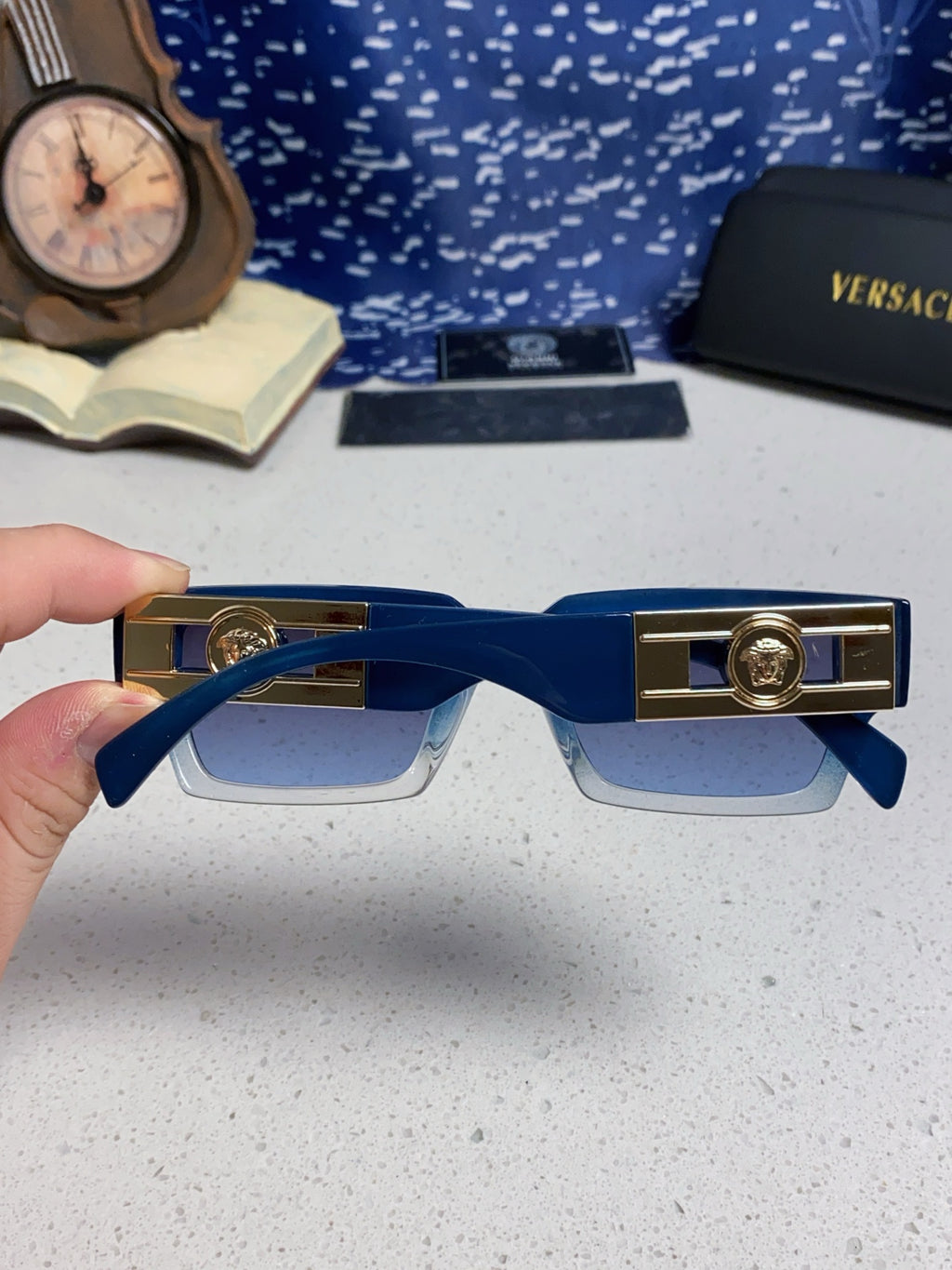 Versace Fashion Blue Lens Sunglasses for Men & Women - 487795 - detail image 5