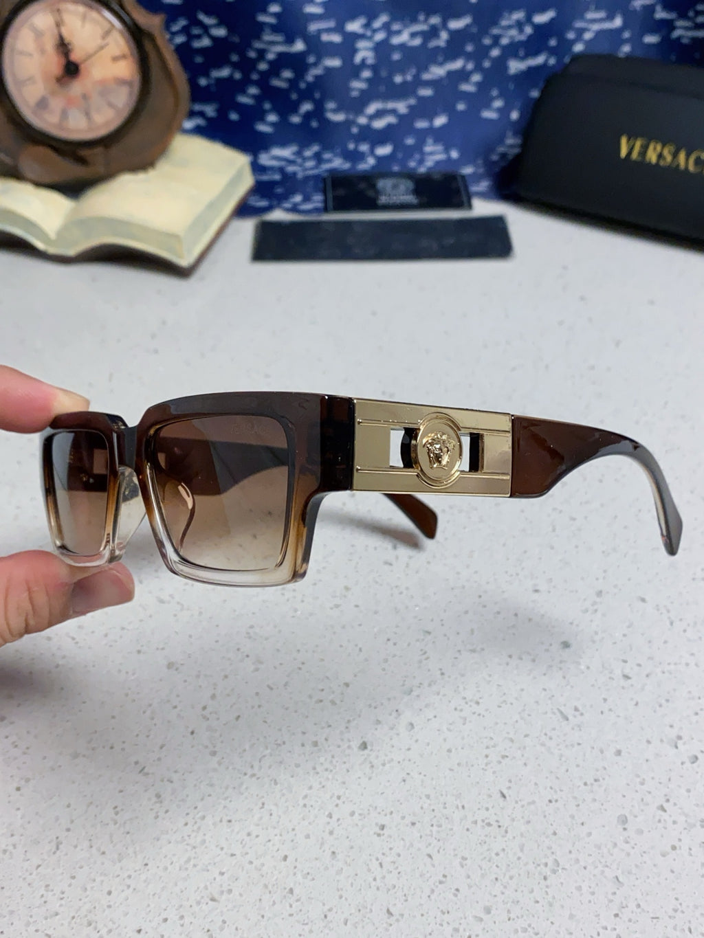 Versace Fashion Brown Lens Sunglasses for Men & Women - 487796 - detail image 6