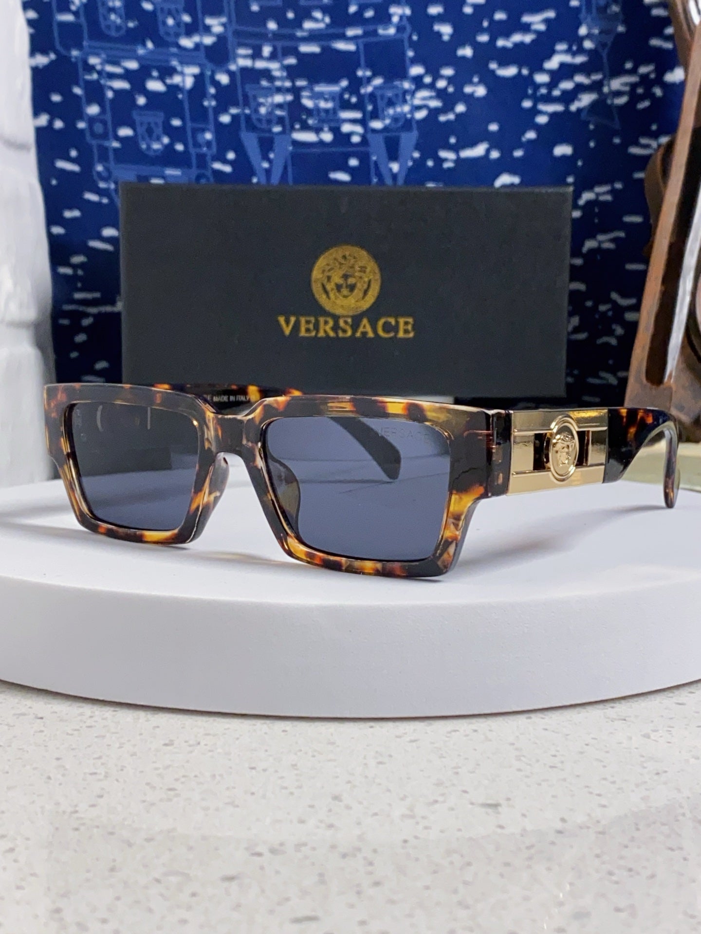 Versace Fashion Blue Lens Sunglasses for Men & Women - 487797