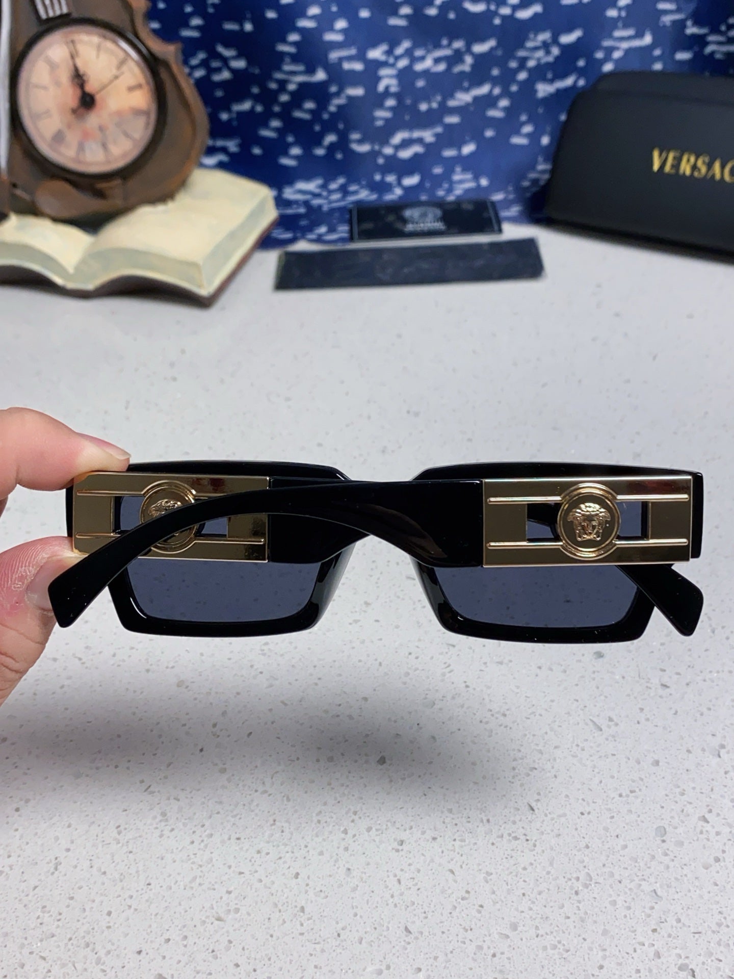 Versace Fashion Blue Lens Sunglasses for Men & Women - detail image 6