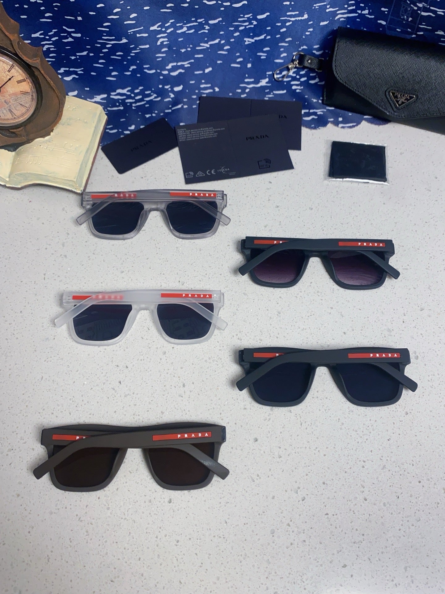 Prada Square Brown Lens Sunglasses for Men & Women - 358461 - detail image 11
