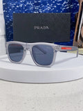Prada Square Blue Lens Sunglasses for Men & Women - 358459