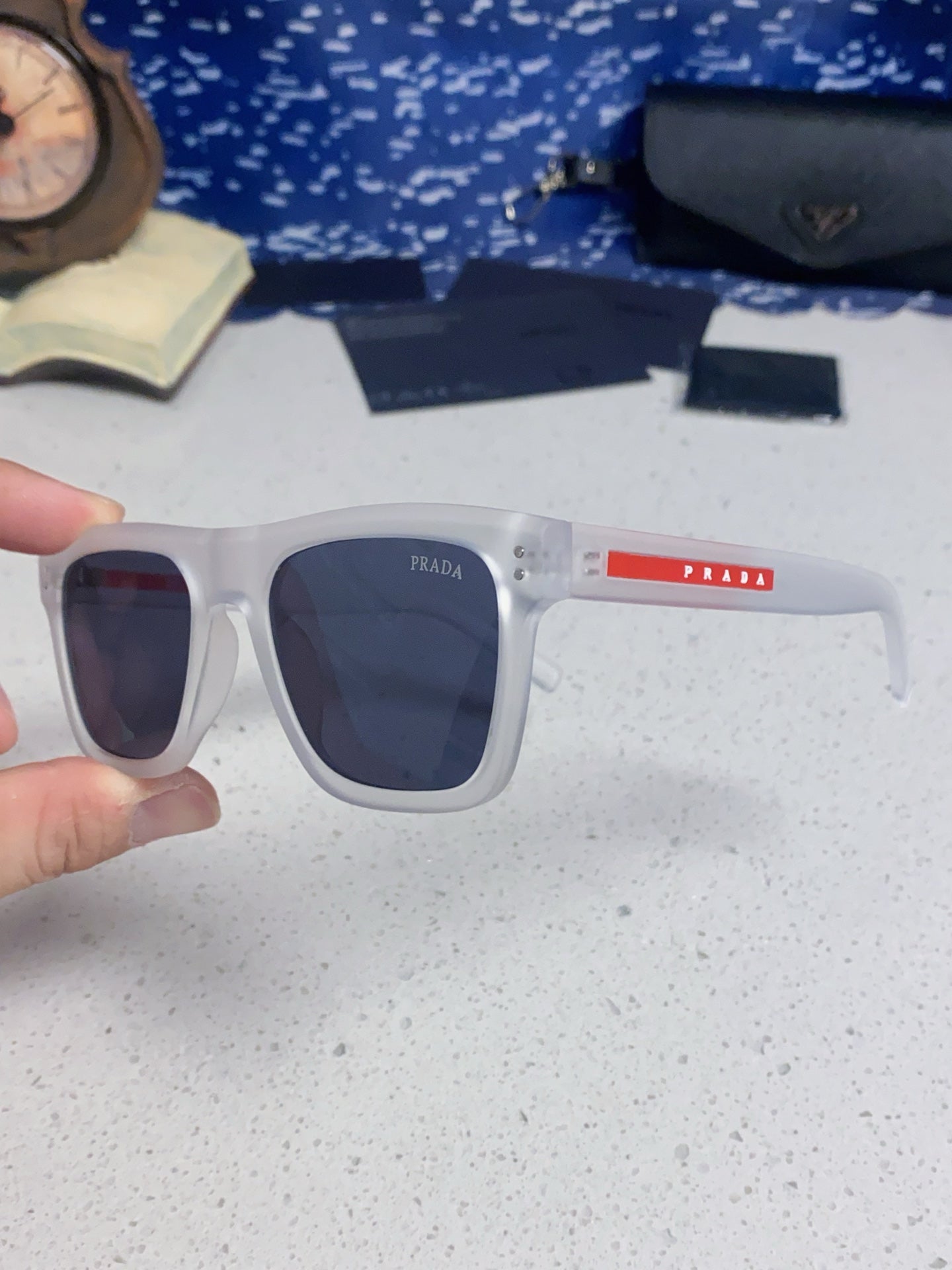 Prada Square Brown Lens Sunglasses for Men & Women - 358461 - detail image 12