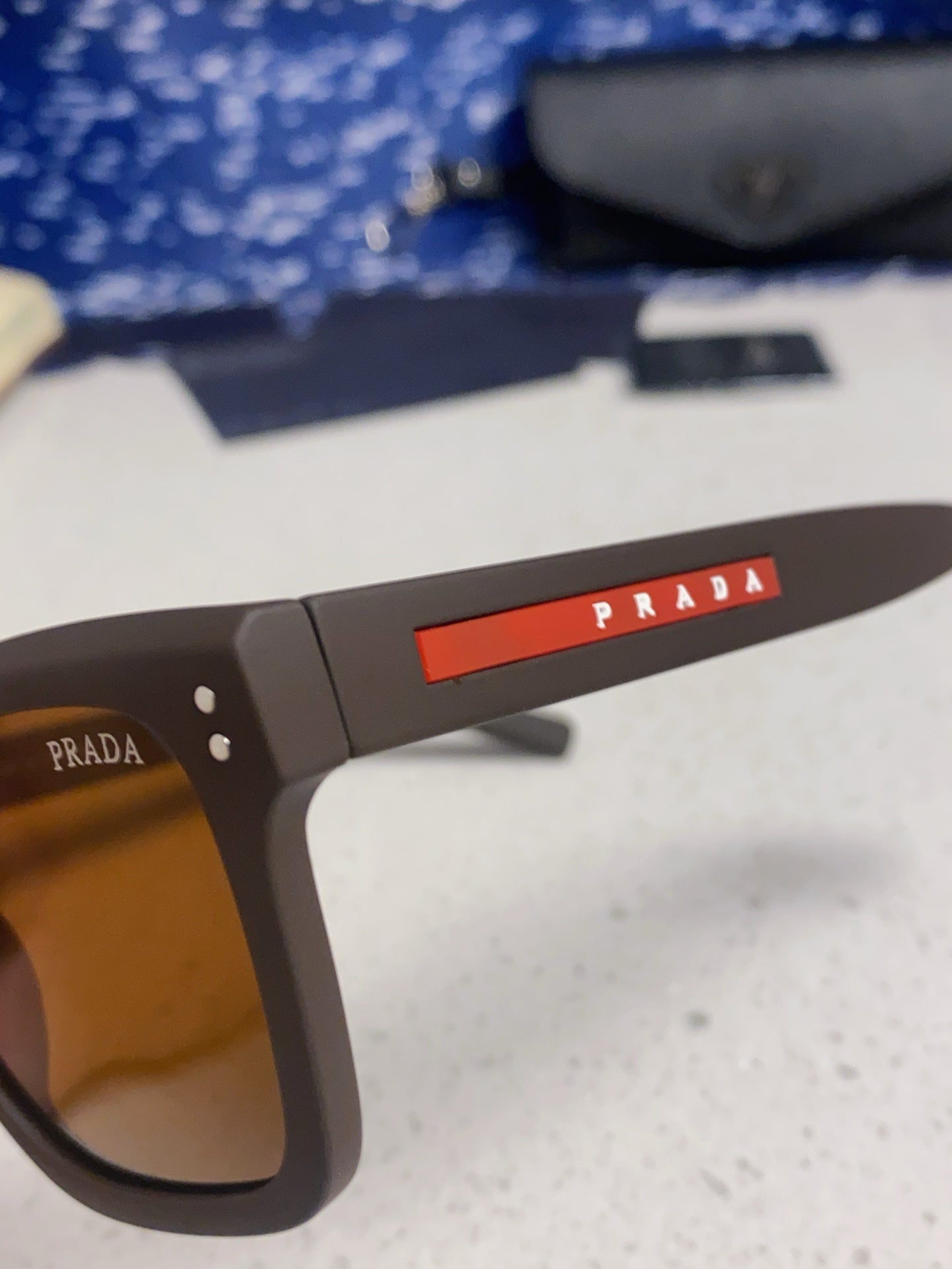 Prada Square Brown Lens Sunglasses for Men & Women - 358461 - detail image 7