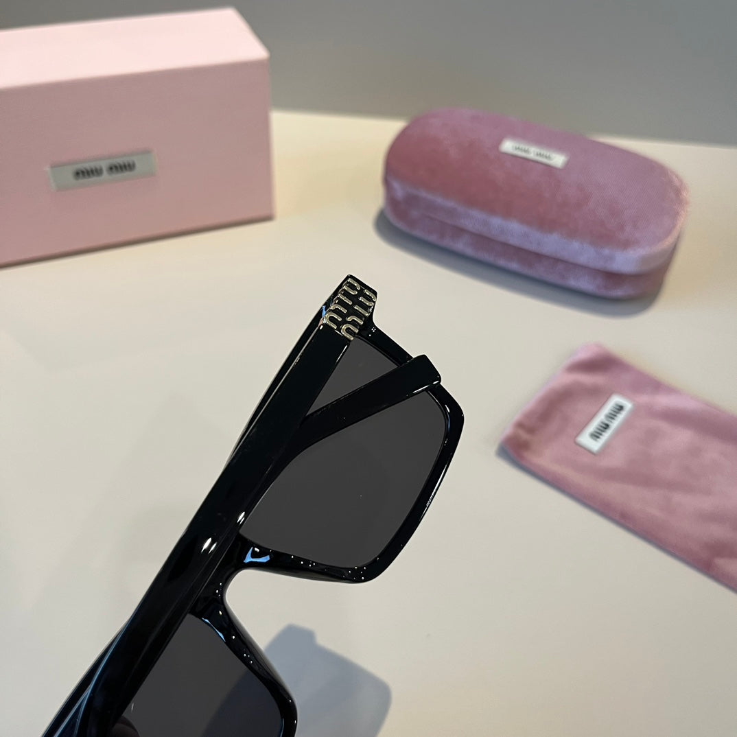 Miu Miu SMUO7S Square Black Lens Sunglasses for Men & Women - detail image 5