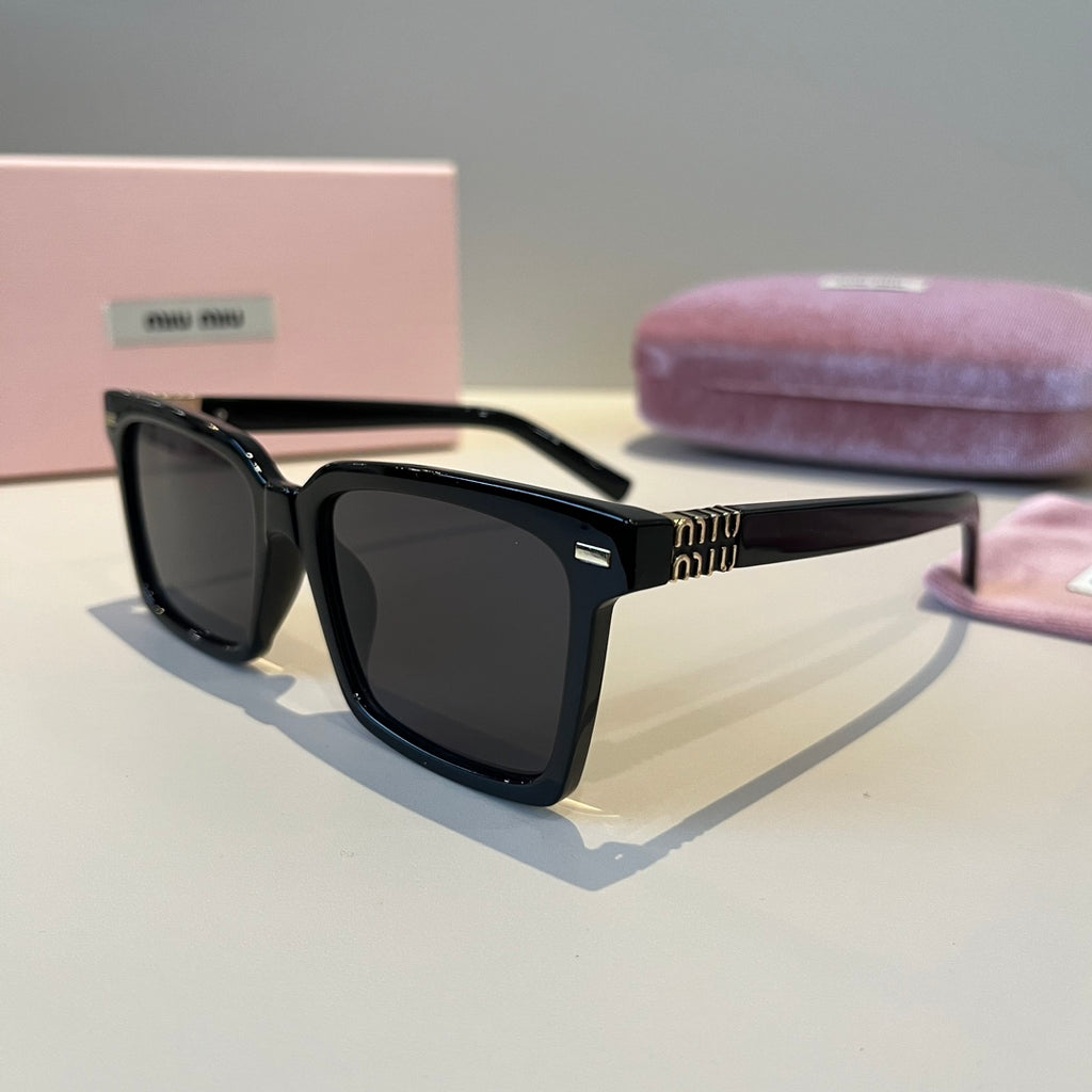 Miu Miu SMUO7S Square Black Lens Sunglasses for Men & Women - detail image 3