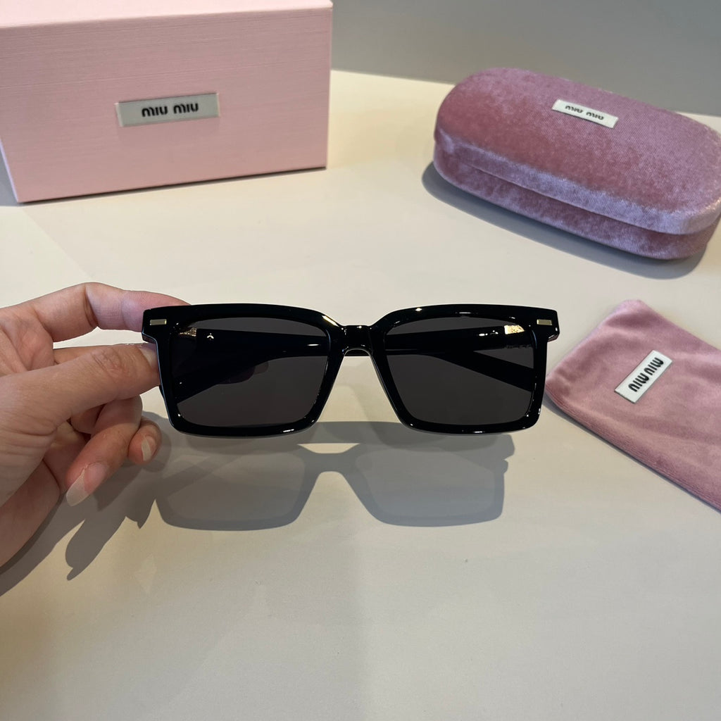 Miu Miu SMUO7S Square Black Lens Sunglasses for Men & Women - detail image 7