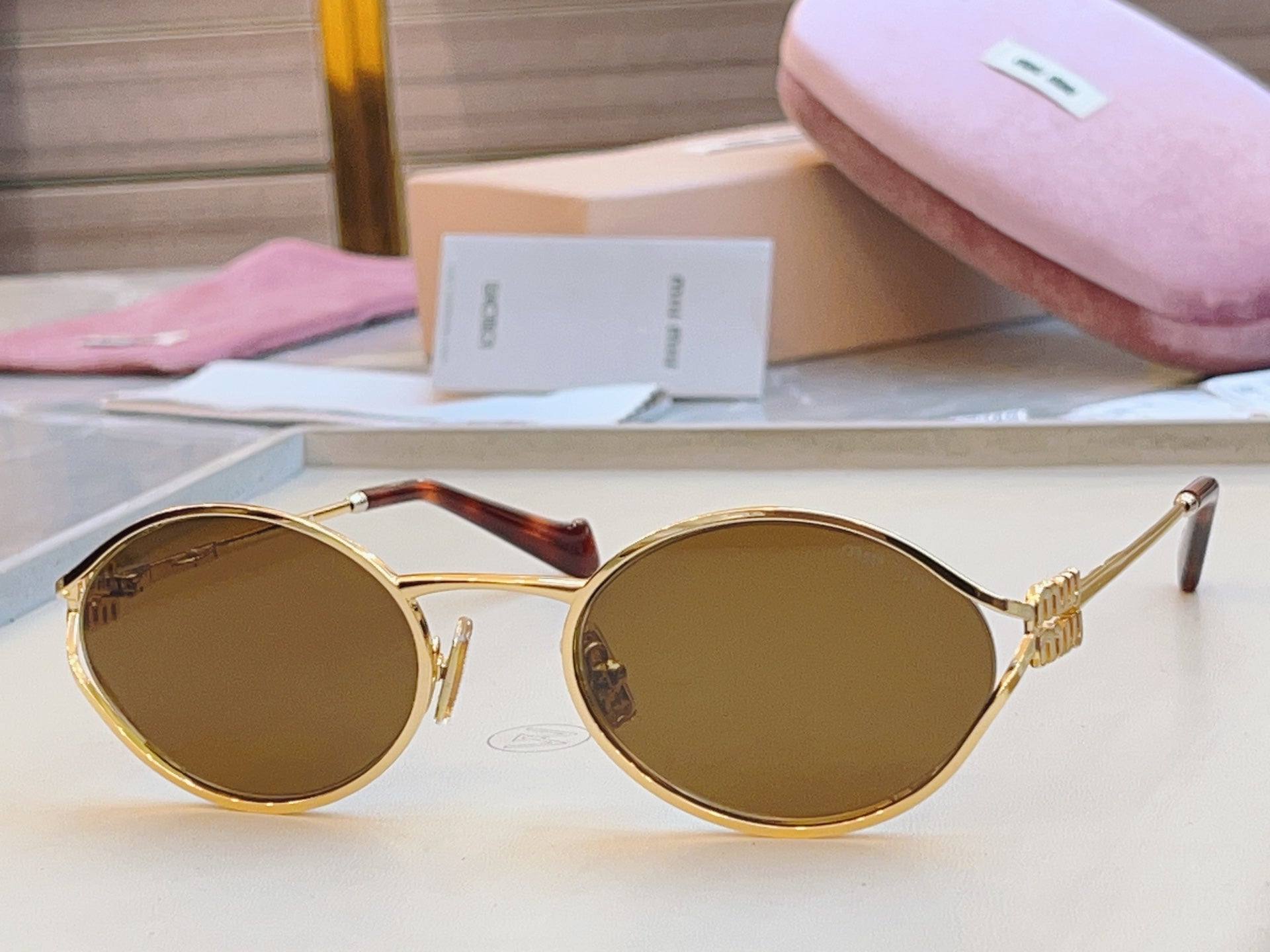Miu Miu Fashion Brown Lens Sunglasses for Men & Women - 382998 - detail image 3